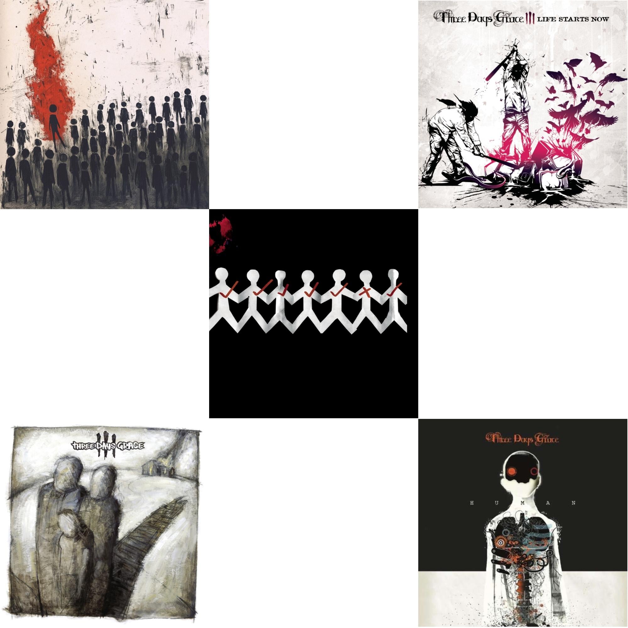 Alienation (X) & Three Days Grace & One-X & Life Starts Now & Human