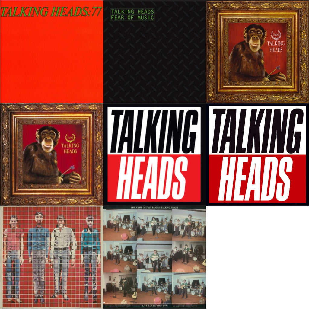 This is a 8 LP Vinyl SKU bundle.
1.This LP Vinyl is brand new.Format: LP VinylMusic Style: New WaveThis item's title is: Name Of This Band Is Talking HeadsArtist: Talking HeadsLabel: RHINO/WARNER BROS.Barcode: 081227963576Release Date: 10/21/2013
2.This LP Vinyl is brand new.