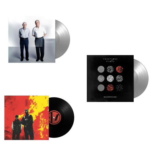 This is a 3 LP Vinyl SKU bundle.
1.This LP Vinyl is brand new.Format: LP VinylMusic Style: Synth-popThis item's title is: Vessel (Fbr 25Th Anniversary/Silver LP Vinyl)Artist: Twenty One PilotsLabel: FUELED BY RAMENBarcode: 075678645686Release Date: 1/14/2022
2.