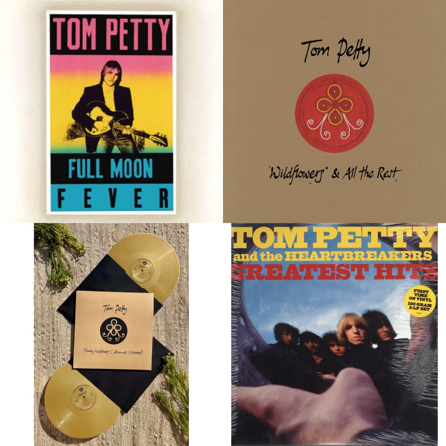 This is a 4 LP Vinyl SKU bundle.
1.This LP Vinyl is brand new.Format: LP VinylMusic Style: Pop RockThis item's title is: Full Moon Fever (180G)Artist: Tom PettyBarcode: 602547658593Release Date: 6/2/2017
2.This LP Vinyl is brand new.