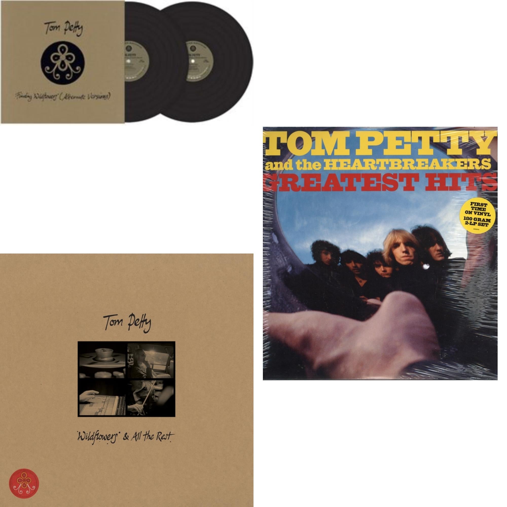 Finding Wildflowers (Alternate Versions) (2LP) & Wildflowers & All The Rest (3LP) & Greatest Hits (2LP)