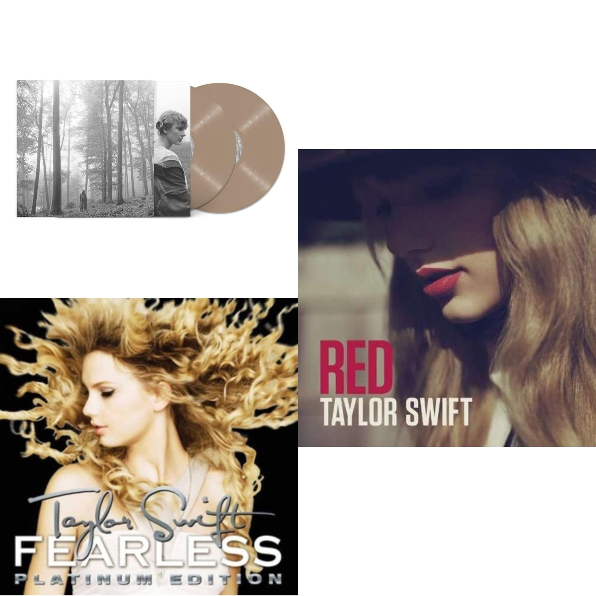 Taylor Swift - Folklore (X) (Beige Vinyl/2LP) & Red & – Bundle Music
