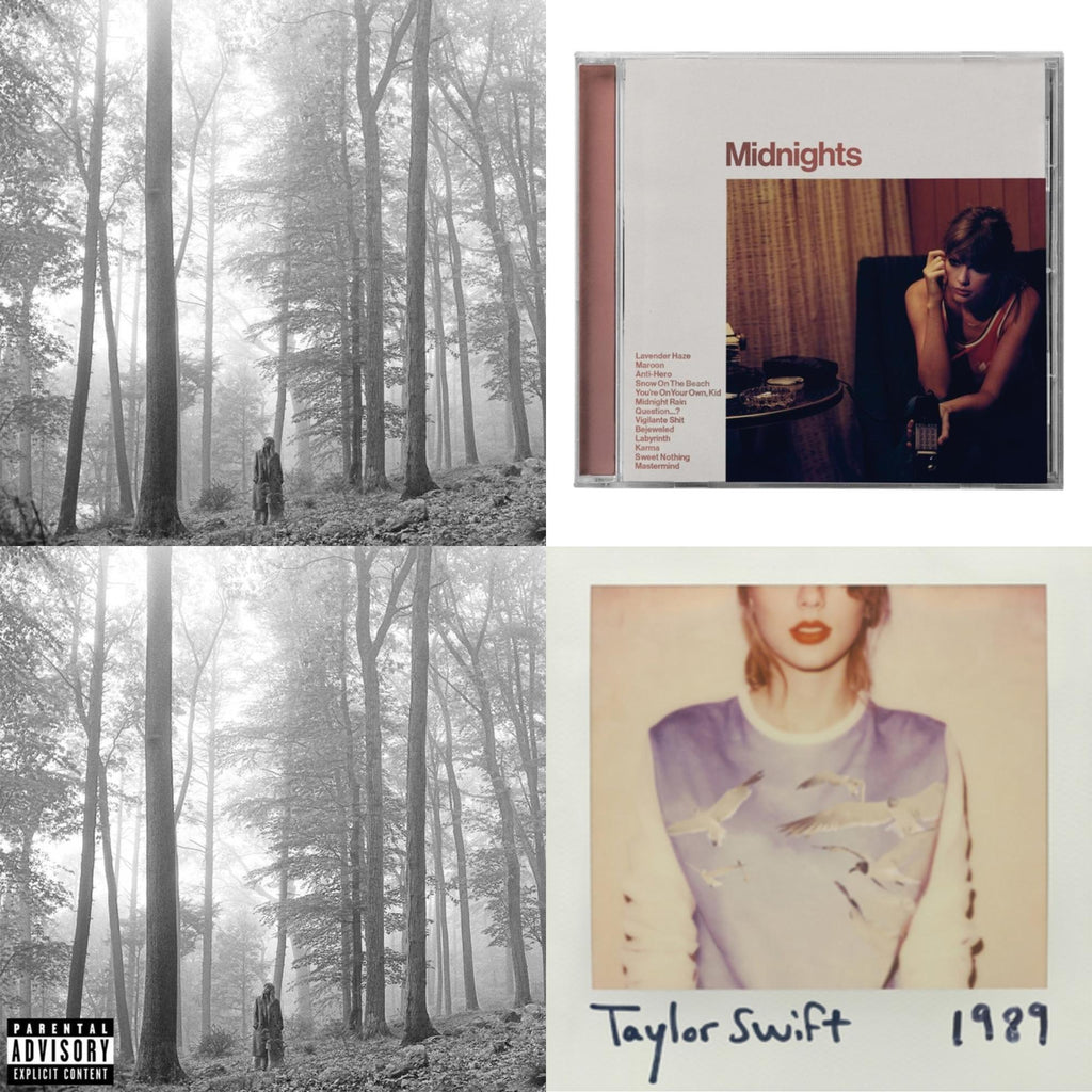 Folklore (Edited) & Folklore (X) & Midnights (X) (Blood Moon CD) & 1989