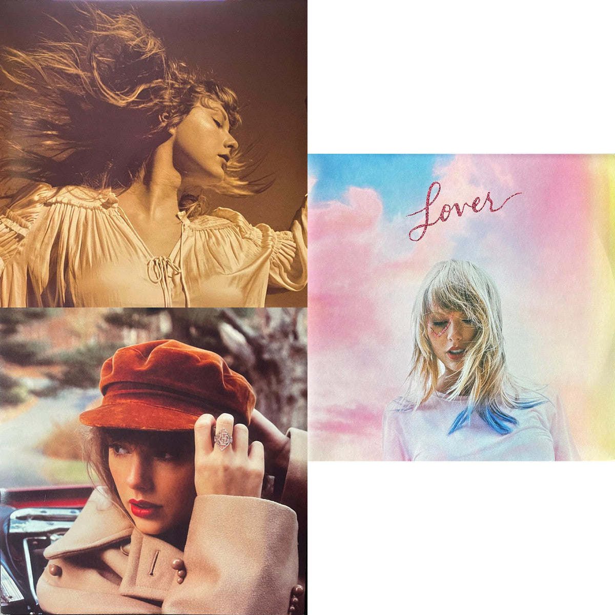 Fearless (Taylor's Version) (Gold Vinyl/3LP) & Red (Taylor's Version) (4LP) & Lover (2LP)