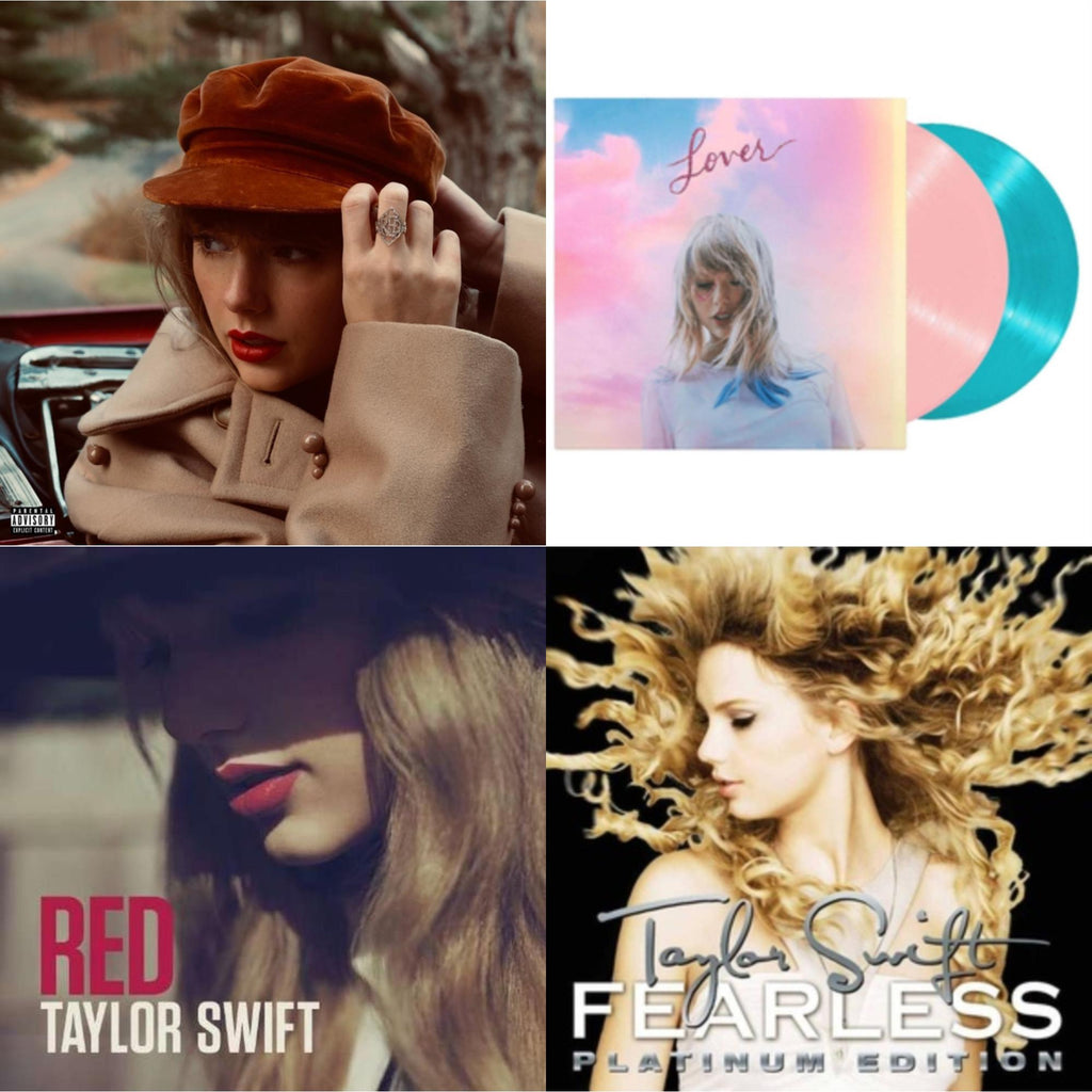 Red (Taylor's Version) (4LP) & Lover & Red & Fearless Platinum Edition