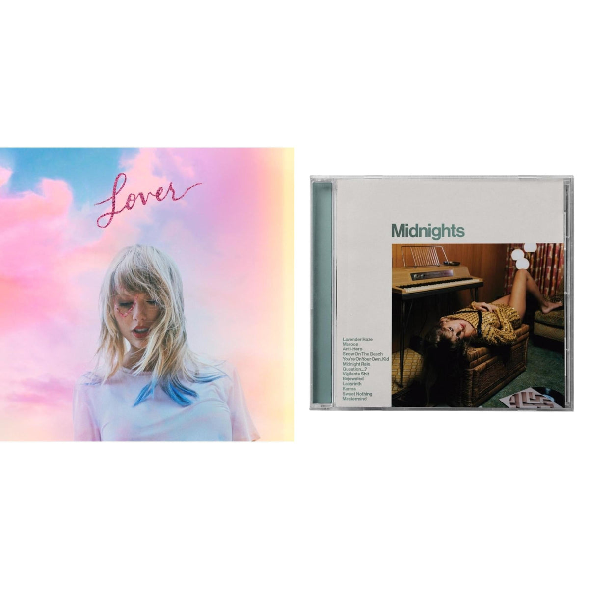 Midnights (X) (Jade Green CD) & Lover (Deluxe) (Version 4)