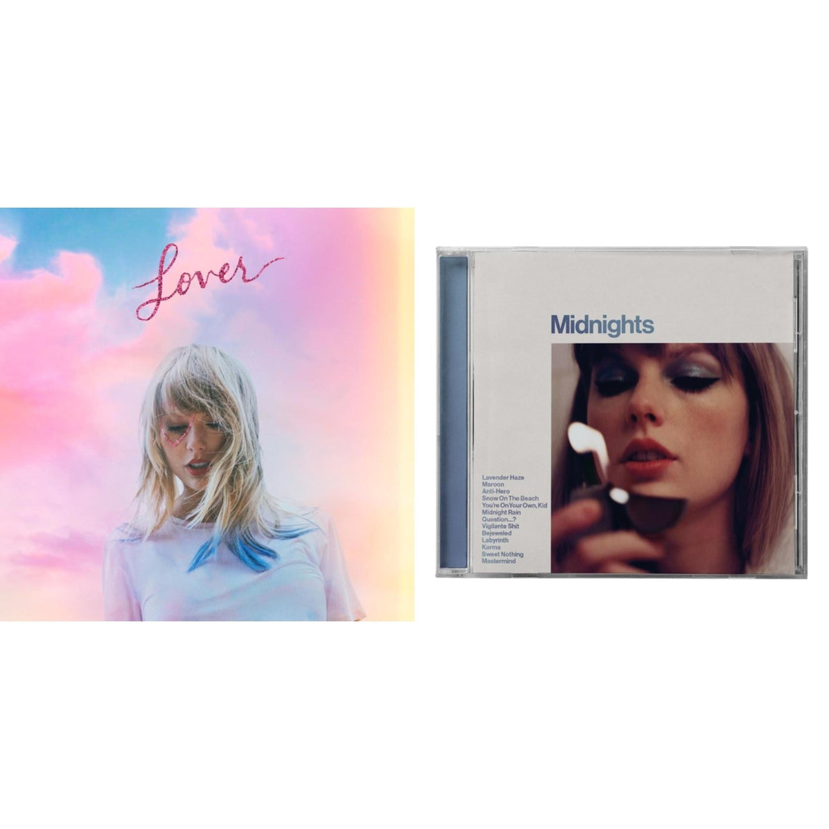 Midnights (X) (Moonstone Blue CD) & Lover (Deluxe) (Version 1)