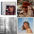 Folklore (X) & Red (Taylor's Version) (X) (2CD) & Midnights (X) (Moonstone Blue CD) & 1989 (Taylor's Version)