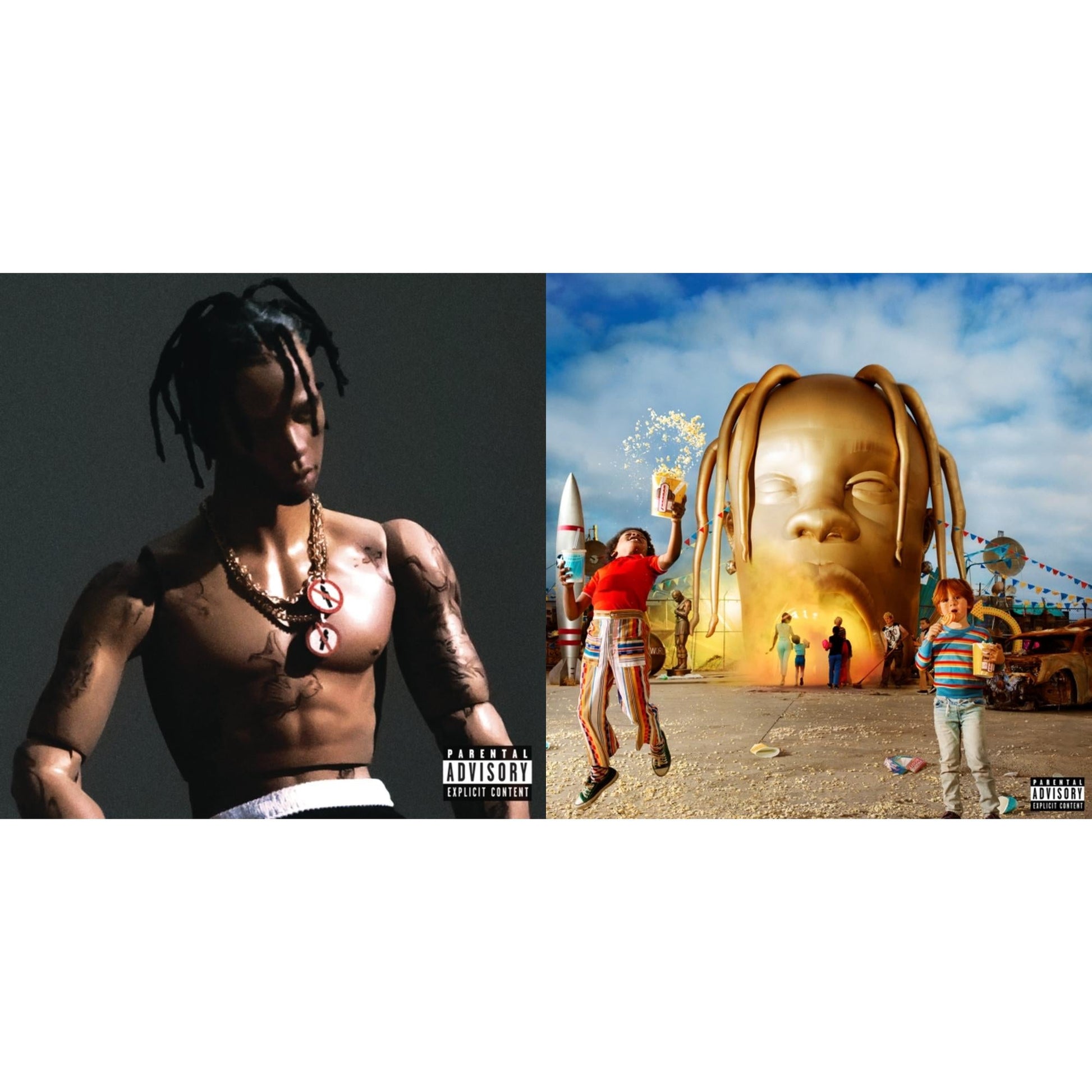 This is a 2 CD SKU bundle.
1.This CD is brand new.Format: CDMusic Style: TrapThis item's title is: Rodeo (Exp)Artist: Travis ScottLabel: EPICBarcode: 888750652027Release Date: 9/4/2015
2.This CD is brand new.