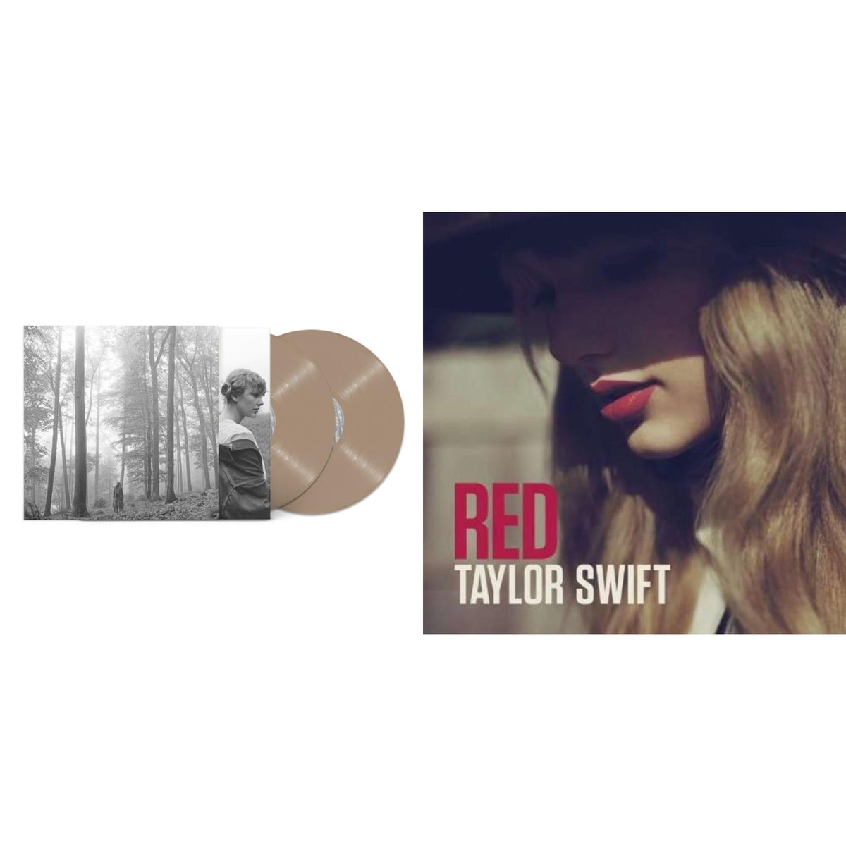 Taylor Swift - Folklore (X) (Beige Vinyl/2LP) & Red