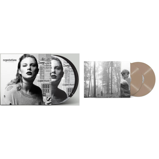 This is a 2 LP Vinyl SKU bundle.
1.This LP Vinyl is brand new.Format: LP VinylMusic Style: VocalThis item's title is: Reputation (Picture Disc)Artist: Taylor SwiftLabel: Big Machine RecordsBarcode: 843930033157Release Date: 12/15/2017
2.This LP Vinyl is brand new.