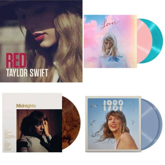 This is a 4 LP Vinyl SKU bundle.
1.This LP Vinyl is brand new.Format: LP VinylMusic Style: CountryThis item's title is: RedArtist: Taylor SwiftLabel: Big Machine RecordsBarcode: 843930007103Release Date: 12/4/2012
2.This LP Vinyl is brand new.