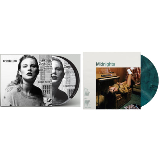 This is a 2 LP Vinyl SKU bundle.
1.This LP Vinyl is brand new.Format: LP VinylMusic Style: VocalThis item's title is: Reputation (Picture Disc)Artist: Taylor SwiftLabel: Big Machine RecordsBarcode: 843930033157Release Date: 12/15/2017
2.This LP Vinyl is brand new.