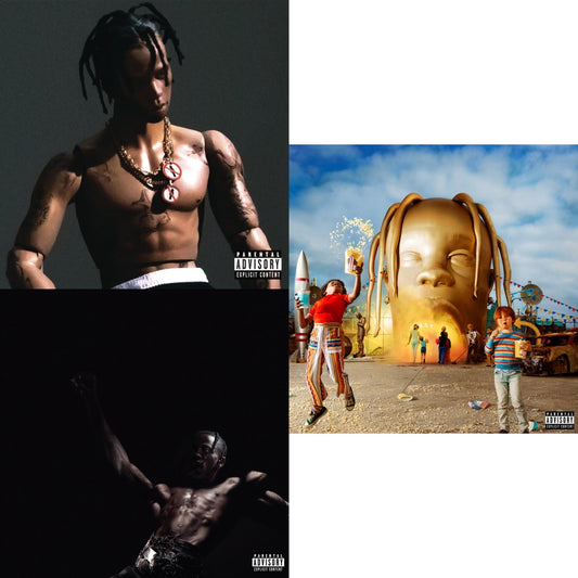 This is a 3 CD SKU bundle.
1.This CD is brand new.Format: CDMusic Style: TrapThis item's title is: Rodeo (Exp)Artist: Travis ScottLabel: EPICBarcode: 888750652027Release Date: 9/4/2015
2.This CD is brand new.