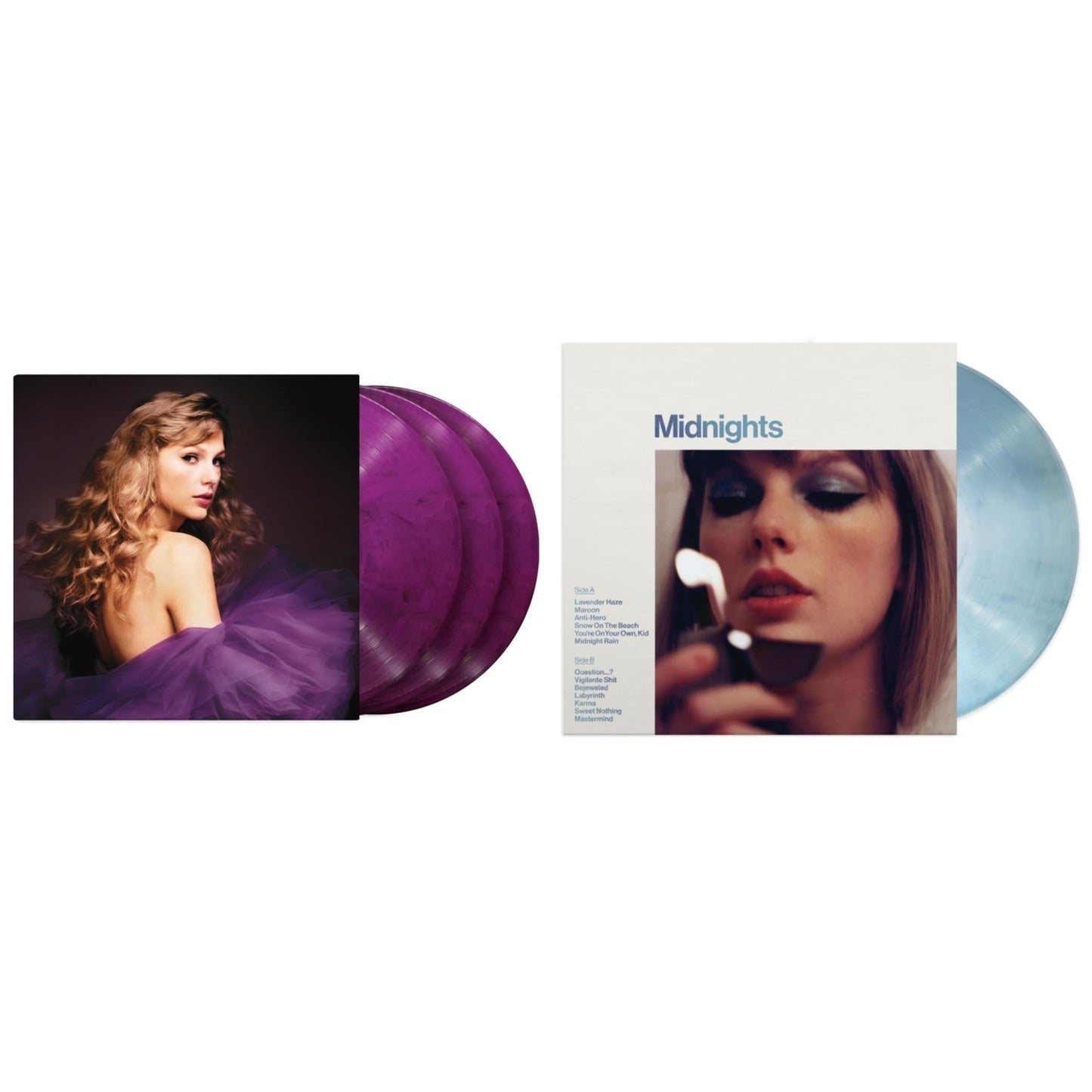 This is a 2 LP Vinyl SKU bundle.
1.This LP Vinyl is brand new.Format: LP VinylMusic Style: CountryThis item's title is: Speak Now (Taylor's Version) (Orchid Marbled Vinyl/3LP)Artist: Taylor SwiftLabel: TAYLOR SWIFT/REPUBLIC RECORDSBarcode: 602448438034Release Date: 7/7/2023
2.