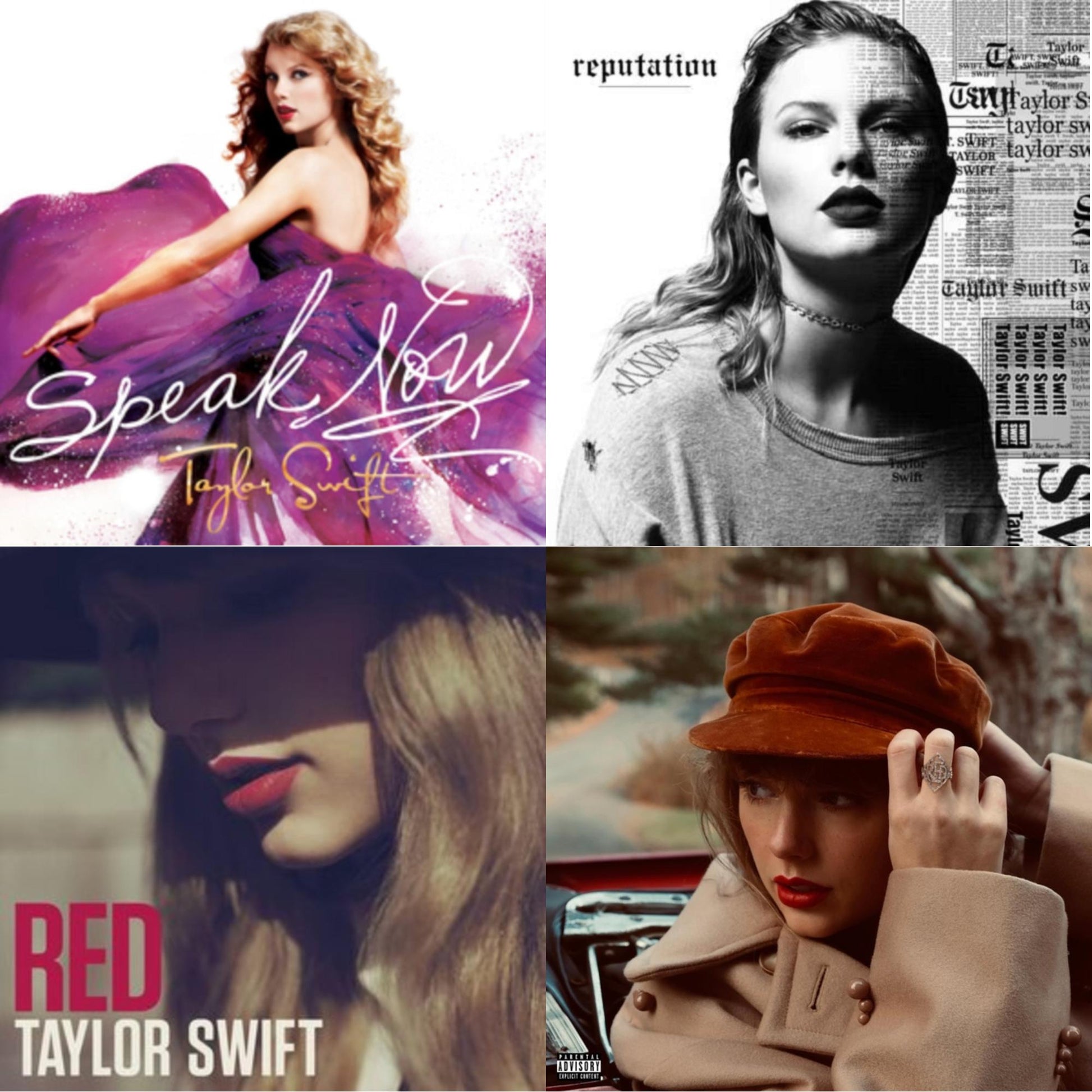 This is a 4 CD SKU bundle.
1.This CD is brand new.Format: CDMusic Style: CountryThis item's title is: Speak NowArtist: Taylor SwiftLabel: Rock/PopBarcode: 602527493954Release Date: 10/25/2010
2.This CD is brand new.