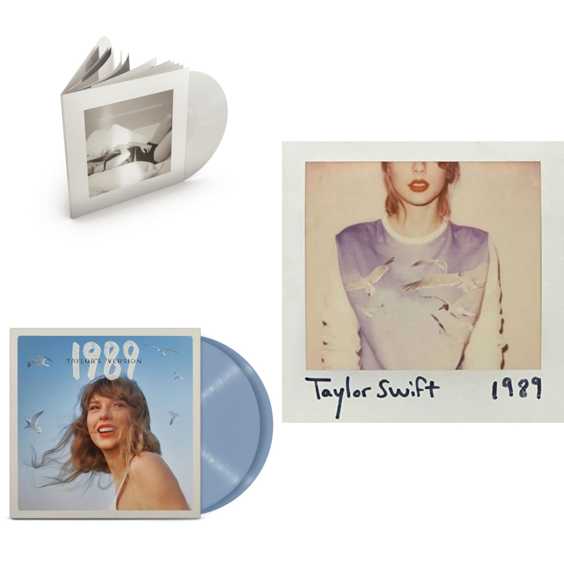 This is a 3 LP Vinyl SKU bundle.
1.This LP Vinyl is brand new.Format: LP VinylThis item's title is: Tortured Poets Department (X) (Ghosted White Vinyl/2LP/Manuscript- Bonus Track)Artist: Taylor SwiftBarcode: 602458933314Release Date: 4/19/2024
2.This LP Vinyl is brand new.