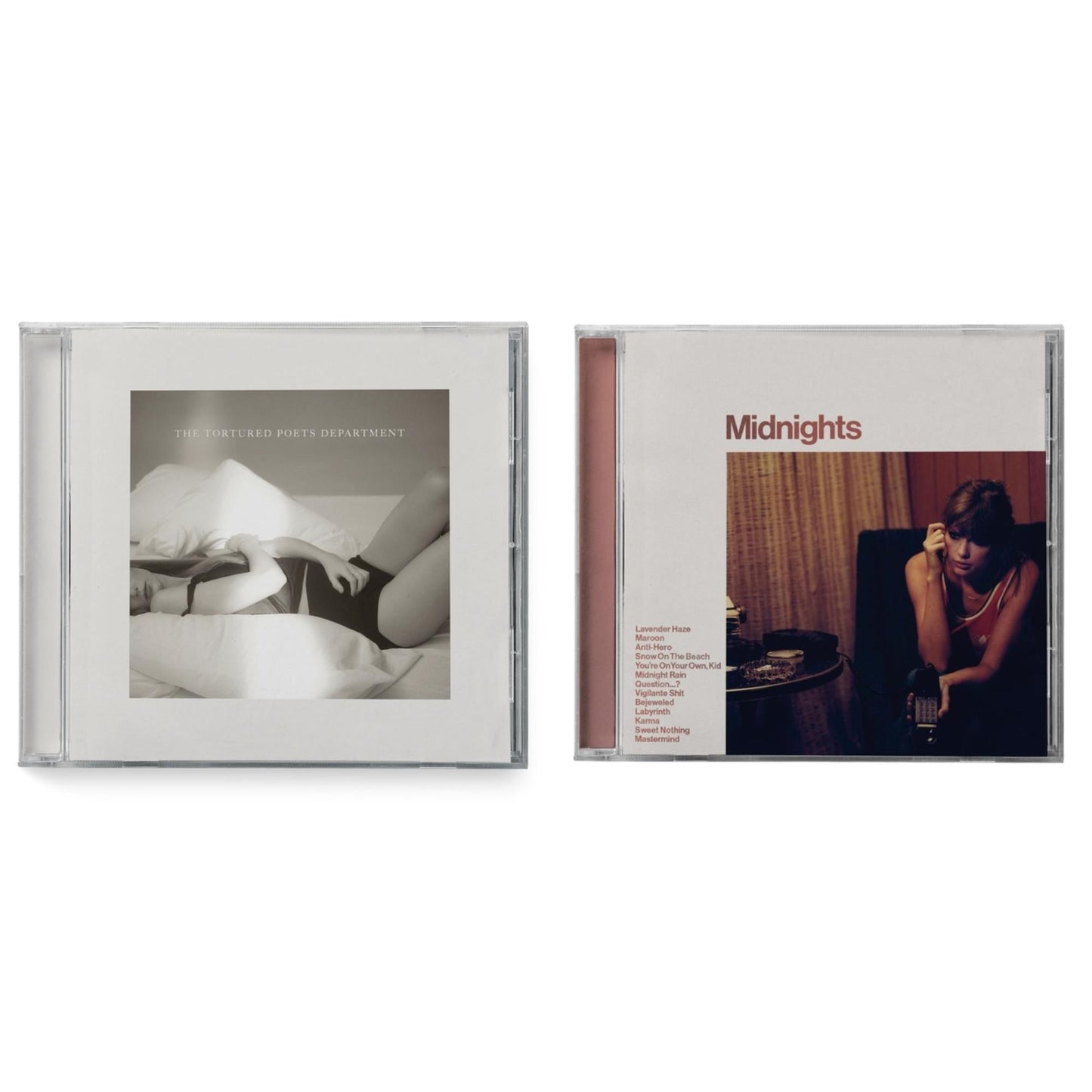 This is a 2 CD SKU bundle.
1.This CD is brand new.Format: CDThis item's title is: Tortured Poets Department (X) (Manuscript- Bonus Track)Artist: Taylor SwiftBarcode: 602465081343Release Date: 4/19/2024
2.This CD is brand new.