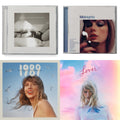 Midnights (X) (Moonstone Blue CD) & 1989 (Taylor's Version) & Tortured Poets Department (X) (Manuscript- Bonus Track) & Lover (Deluxe) (Version 2)