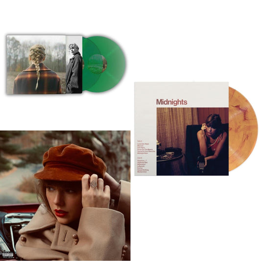 This is a 3 LP Vinyl SKU bundle.
1.This LP Vinyl is brand new.Format: LP VinylMusic Style: Alternative RockThis item's title is: Evermore (Green Vinyl/2LP)Artist: Taylor SwiftLabel: Republic RecordsBarcode: 602435651279Release Date: 5/28/2021
2.This LP Vinyl is brand new.