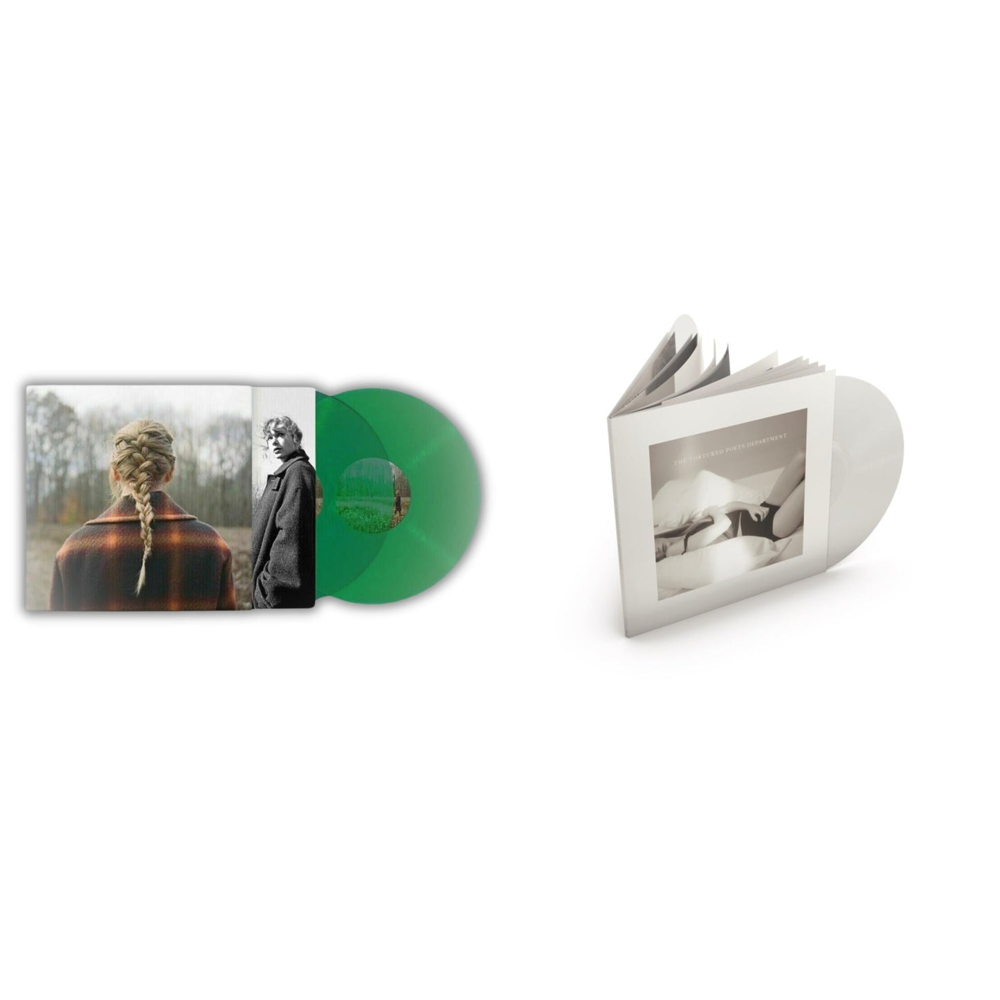 This is a 2 LP Vinyl SKU bundle.
1.This LP Vinyl is brand new.Format: LP VinylMusic Style: Alternative RockThis item's title is: Evermore (Green Vinyl/2LP)Artist: Taylor SwiftLabel: Republic RecordsBarcode: 602435651279Release Date: 5/28/2021
2.This LP Vinyl is brand new.