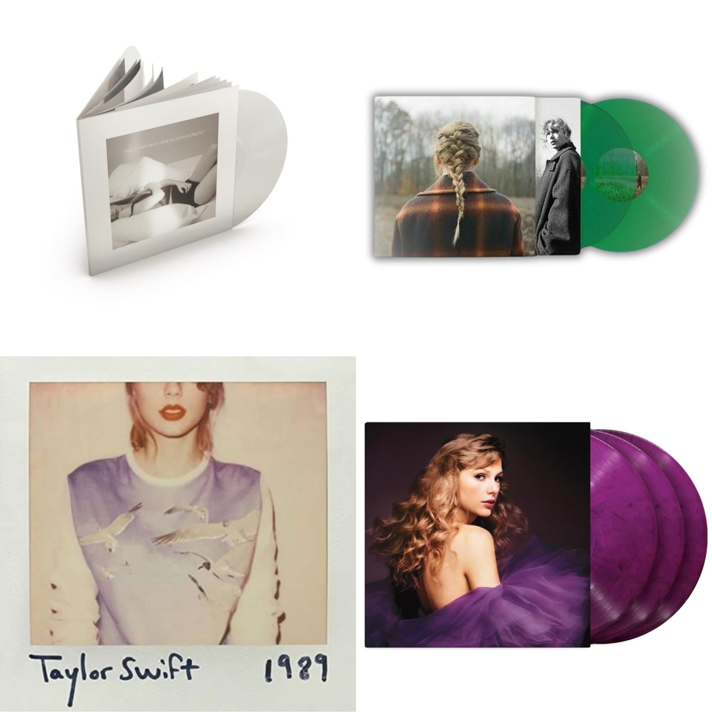 This is a 4 LP Vinyl SKU bundle.
1.This LP Vinyl is brand new.Format: LP VinylThis item's title is: Tortured Poets Department (X) (Ghosted White Vinyl/2LP/Manuscript- Bonus Track)Artist: Taylor SwiftBarcode: 602458933314Release Date: 4/19/2024
2.This LP Vinyl is brand new.