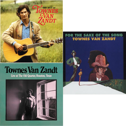 This is a 3 LP Vinyl SKU bundle.
1.This LP Vinyl is brand new.Format: LP VinylMusic Style: HouseThis item's title is: Best Of Townes Van ZandtArtist: Townes Van ZandtLabel: FAT POSSUMBarcode: 767981167435Release Date: 10/4/2019
2.This LP Vinyl is brand new.