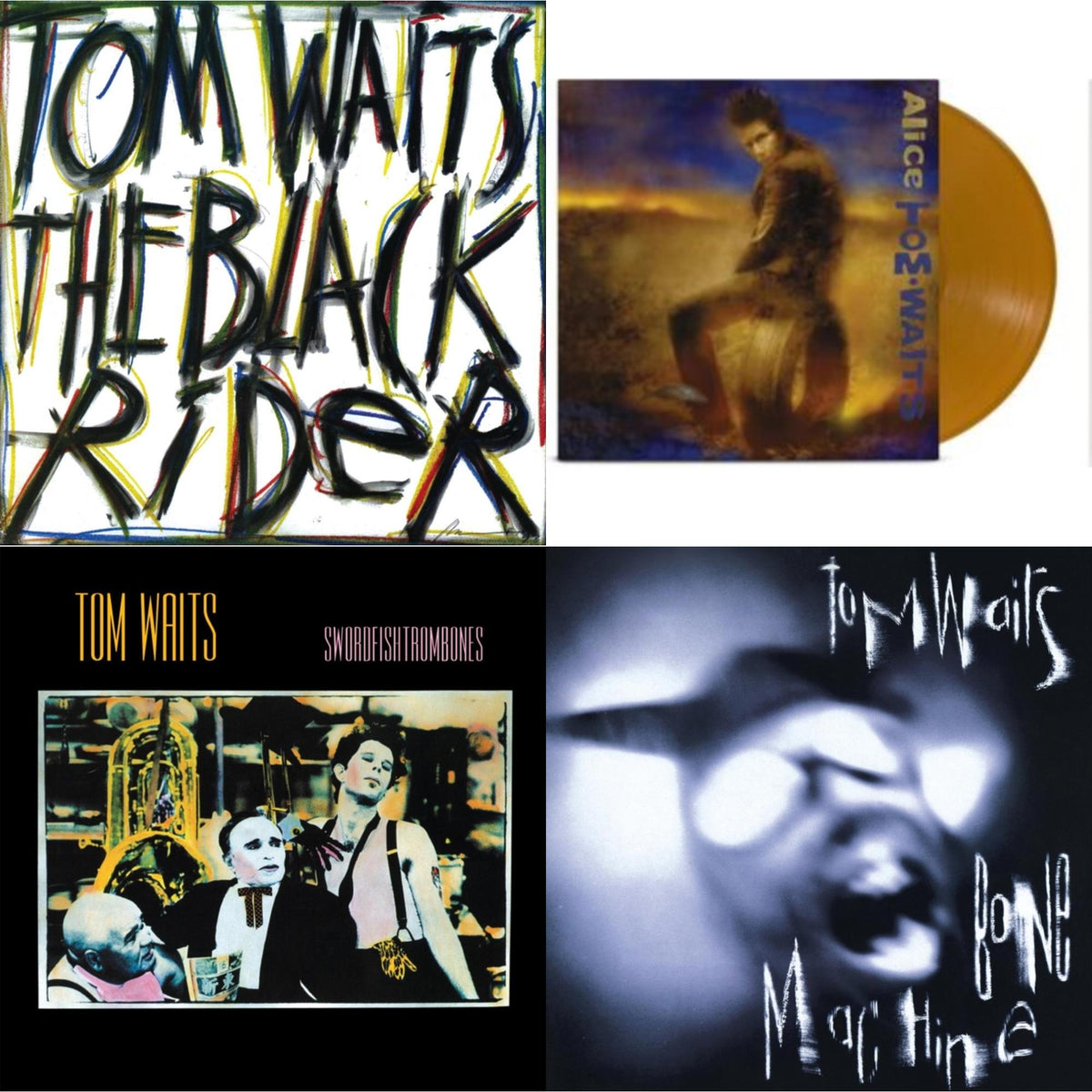 This is a 4 LP Vinyl SKU bundle.
1.This LP Vinyl is brand new.Format: LP VinylMusic Style: Blues RockThis item's title is: Black Rider (Remaster)Artist: Tom WaitsLabel: ISLANDBarcode: 602448894885Release Date: 10/6/2023
2.This LP Vinyl is brand new.