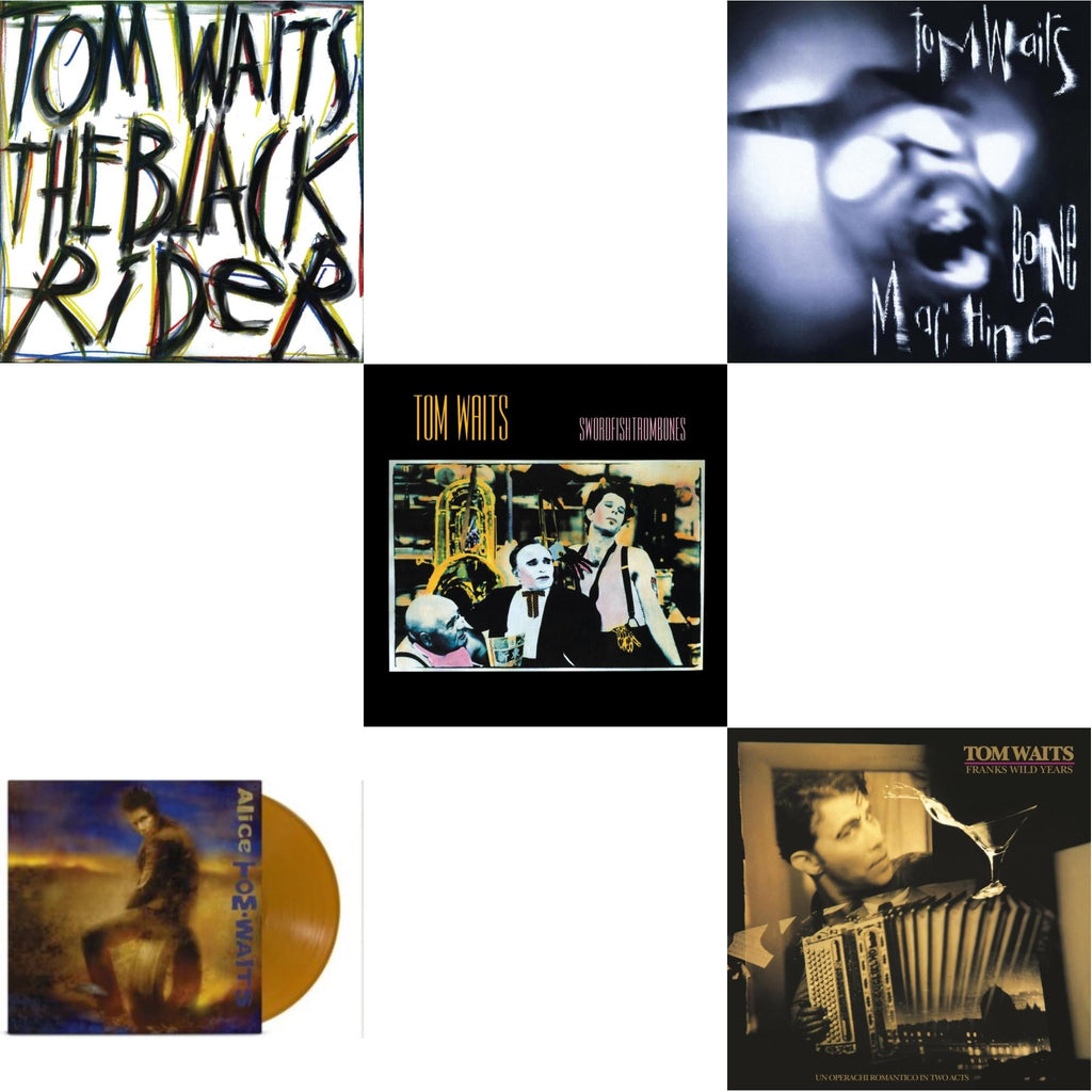 This is a 5 LP Vinyl SKU bundle.
1.This LP Vinyl is brand new.Format: LP VinylMusic Style: Blues RockThis item's title is: Black Rider (Remaster)Artist: Tom WaitsLabel: ISLANDBarcode: 602448894885Release Date: 10/6/2023
2.This LP Vinyl is brand new.
