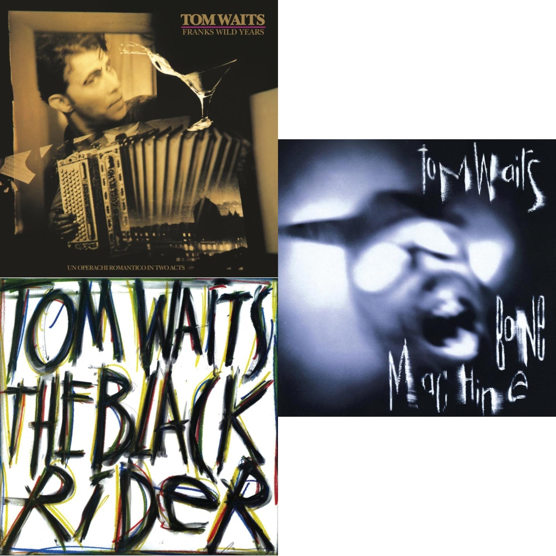 This is a 3 LP Vinyl SKU bundle.
1.This LP Vinyl is brand new.Format: LP VinylMusic Style: LoungeThis item's title is: Frank's Wild Years (Remaster)Artist: Tom WaitsLabel: ISLANDBarcode: 602448898333Release Date: 9/22/2023
2.This LP Vinyl is brand new.