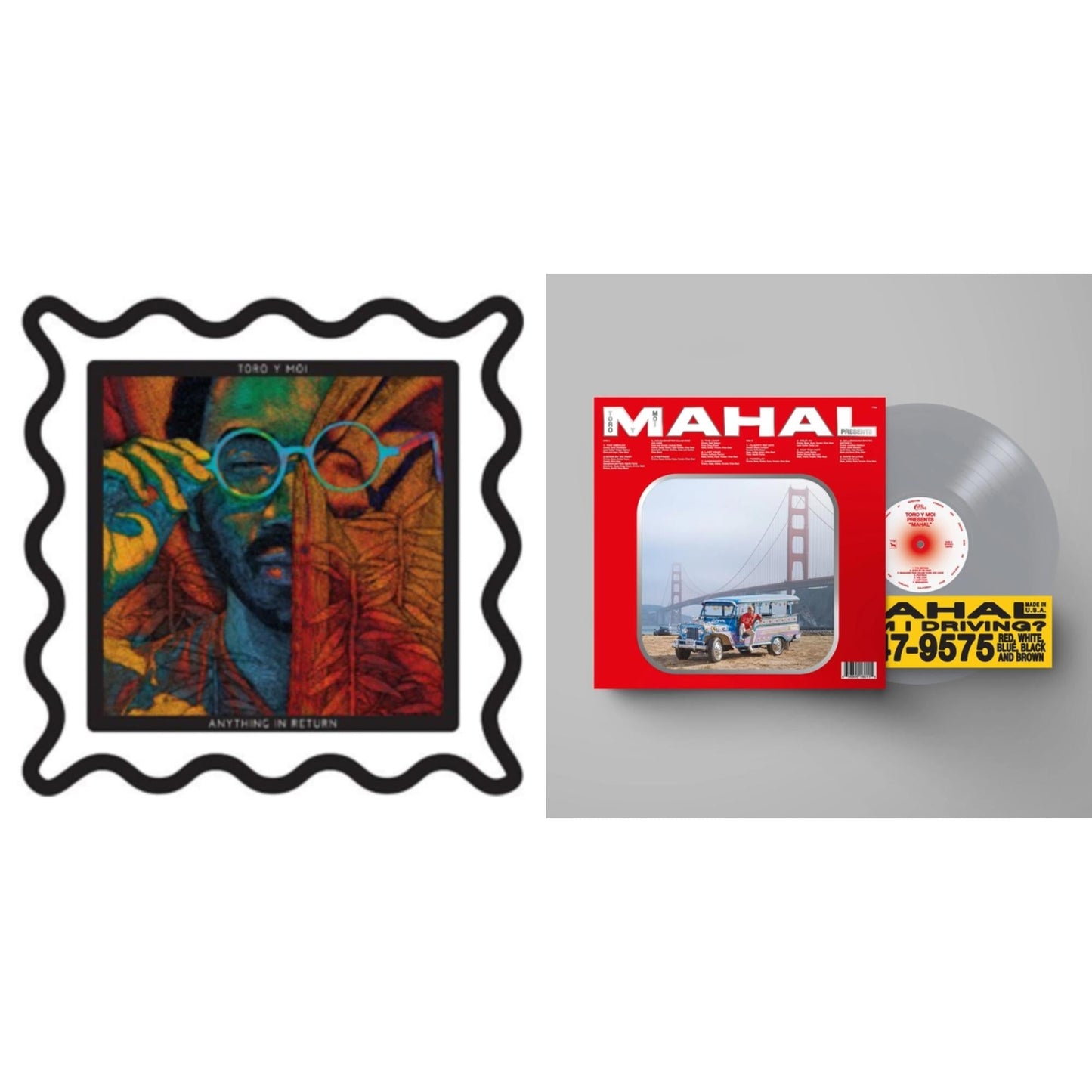 This is a 2 LP Vinyl SKU bundle.
1.This LP Vinyl is brand new.Format: LP VinylMusic Style: Deep HouseThis item's title is: Anything In ReturnArtist: Toro Y MoiLabel: CARPARK RECORDSBarcode: 677517007718Release Date: 1/22/2013
2.This LP Vinyl is brand new.