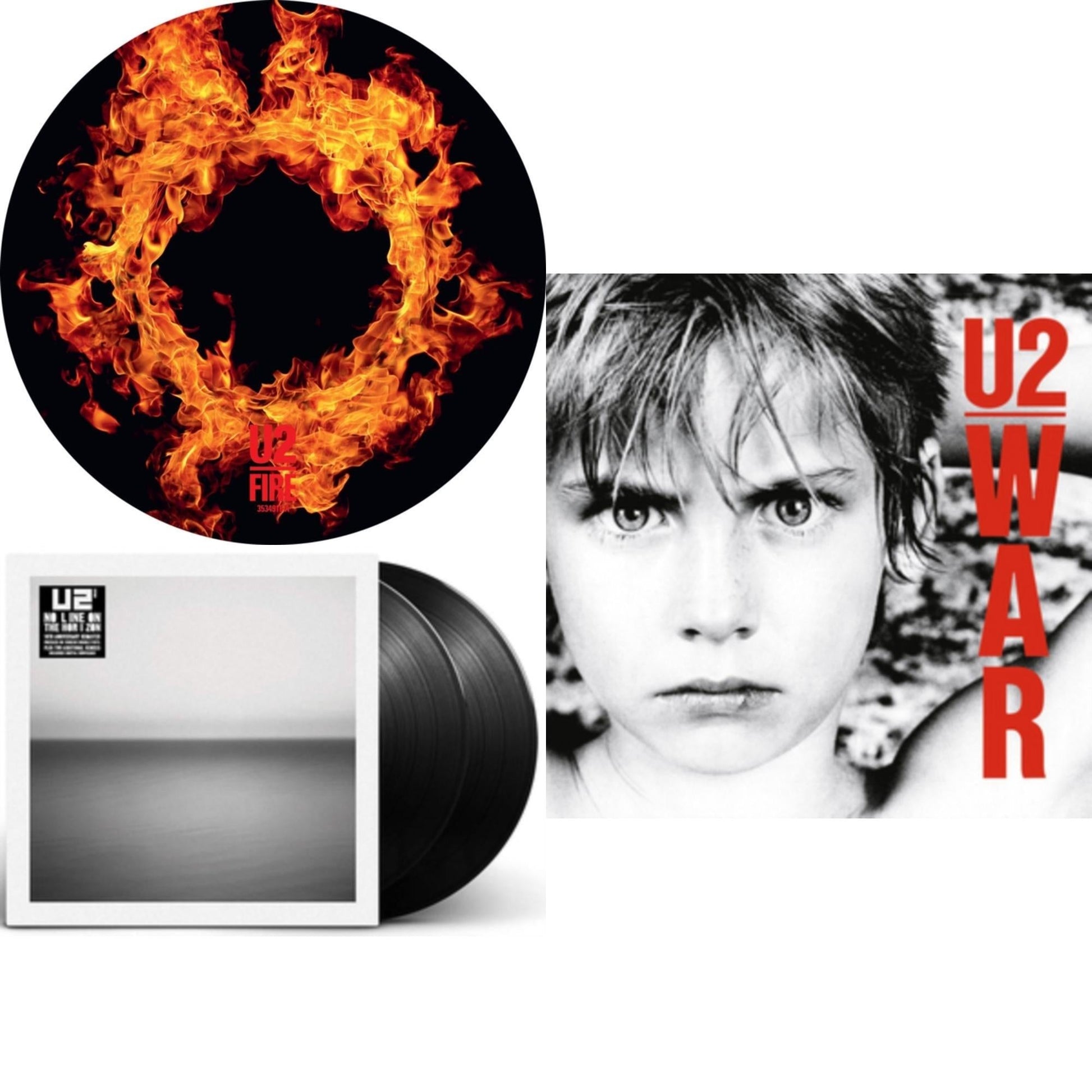 This is a 3 LP Vinyl SKU bundle.
1.This LP Vinyl is brand new.Format: LP VinylMusic Style: Pop RockThis item's title is: Fire (40Th Anniversary Edition/Picture Disc)Artist: U2Label: ISLANDBarcode: 602435349169Release Date: 6/12/2021
2.This LP Vinyl is brand new.