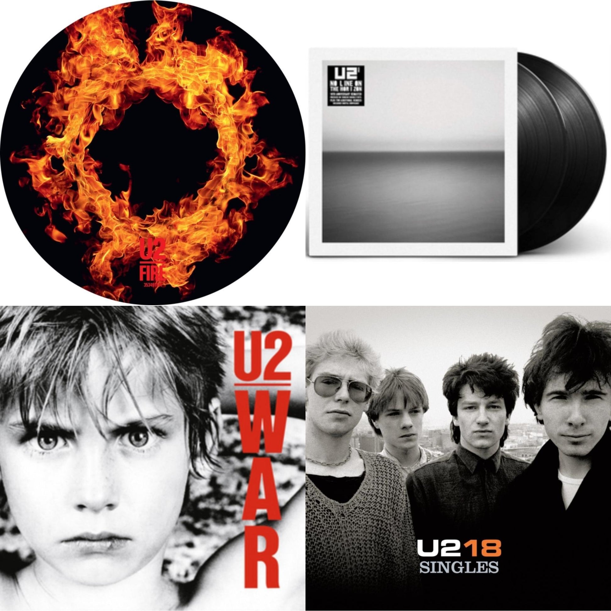 This is a 4 LP Vinyl SKU bundle.
1.This LP Vinyl is brand new.Format: LP VinylMusic Style: Pop RockThis item's title is: Fire (40Th Anniversary Edition/Picture Disc)Artist: U2Label: ISLANDBarcode: 602435349169Release Date: 6/12/2021
2.This LP Vinyl is brand new.