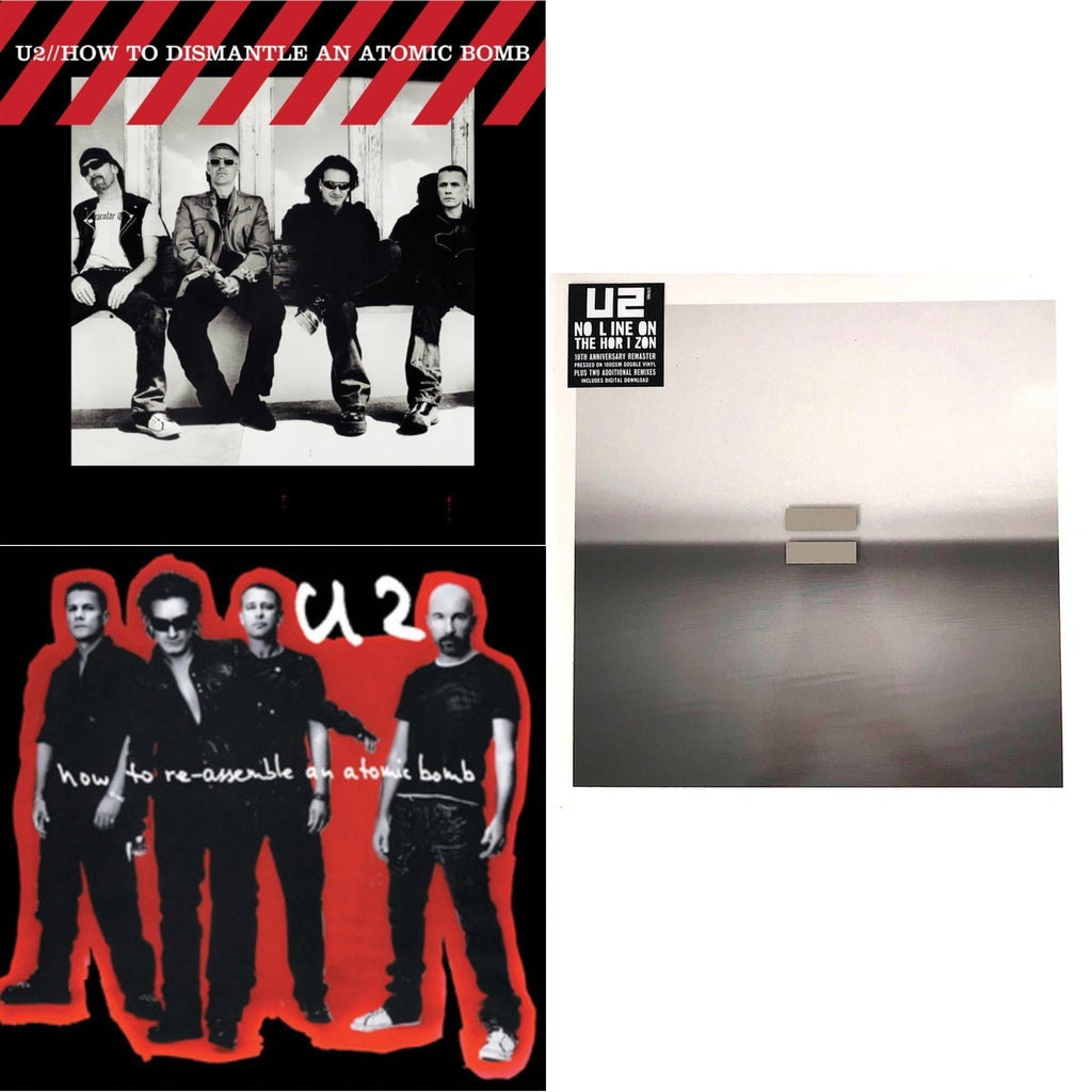 How To Dismantle An Atomic Bomb (20Th Anniversary) (2LP/180G) & How To Re-Assemble An Atomic Bomb (Red/Black Marble LP Vinyl) & No Line On The Horizon (2 LP)