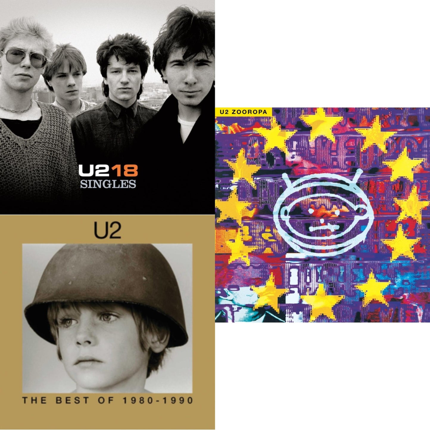 This is a 3 LP Vinyl SKU bundle.
1.This LP Vinyl is brand new.Format: LP VinylMusic Style: BreakbeatThis item's title is: U218 SinglesArtist: U2Label: ISLANDBarcode: 602517135505Release Date: 5/5/2017
2.This LP Vinyl is brand new.