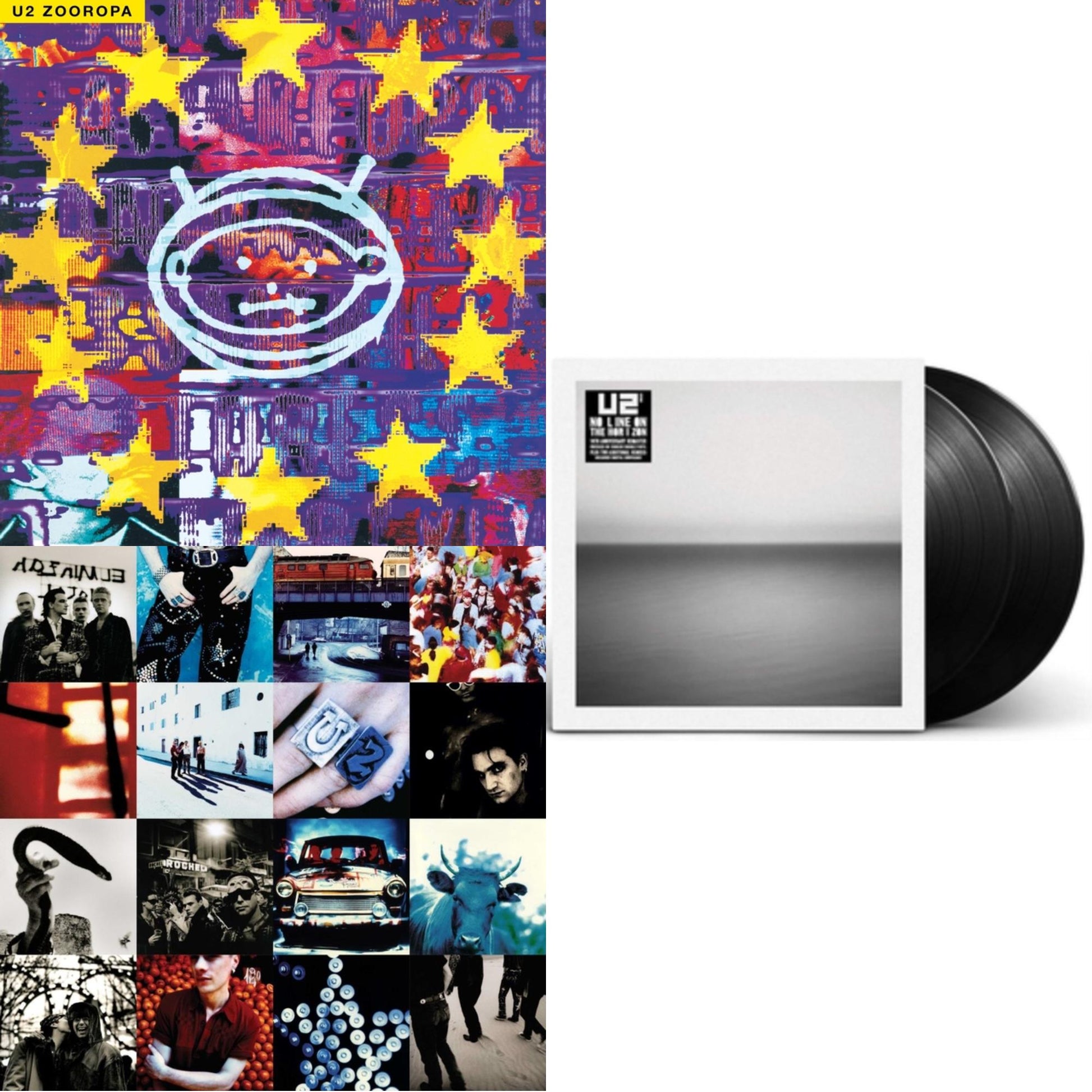 This is a 3 LP Vinyl SKU bundle.
1.This LP Vinyl is brand new.Format: LP VinylMusic Style: Alternative RockThis item's title is: Zooropa (Transparent Yellow/2LP)Artist: U2Label: ISLANDBarcode: 602455992598Release Date: 10/20/2023
2.This LP Vinyl is brand new.