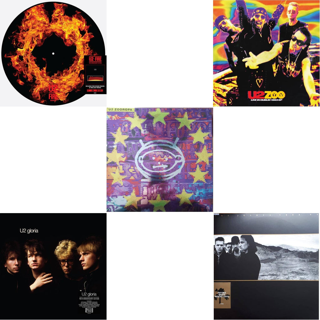 Fire (40Th Anniversary Edition/Picture Disc) & Gloria (40Th Anniversary/180G/Transparent Yellow LP Vinyl) & Zooropa (Transparent Yellow/2LP) & Zoo Tv: Live In Dublin 1993 (Ep) & Joshua Tree
