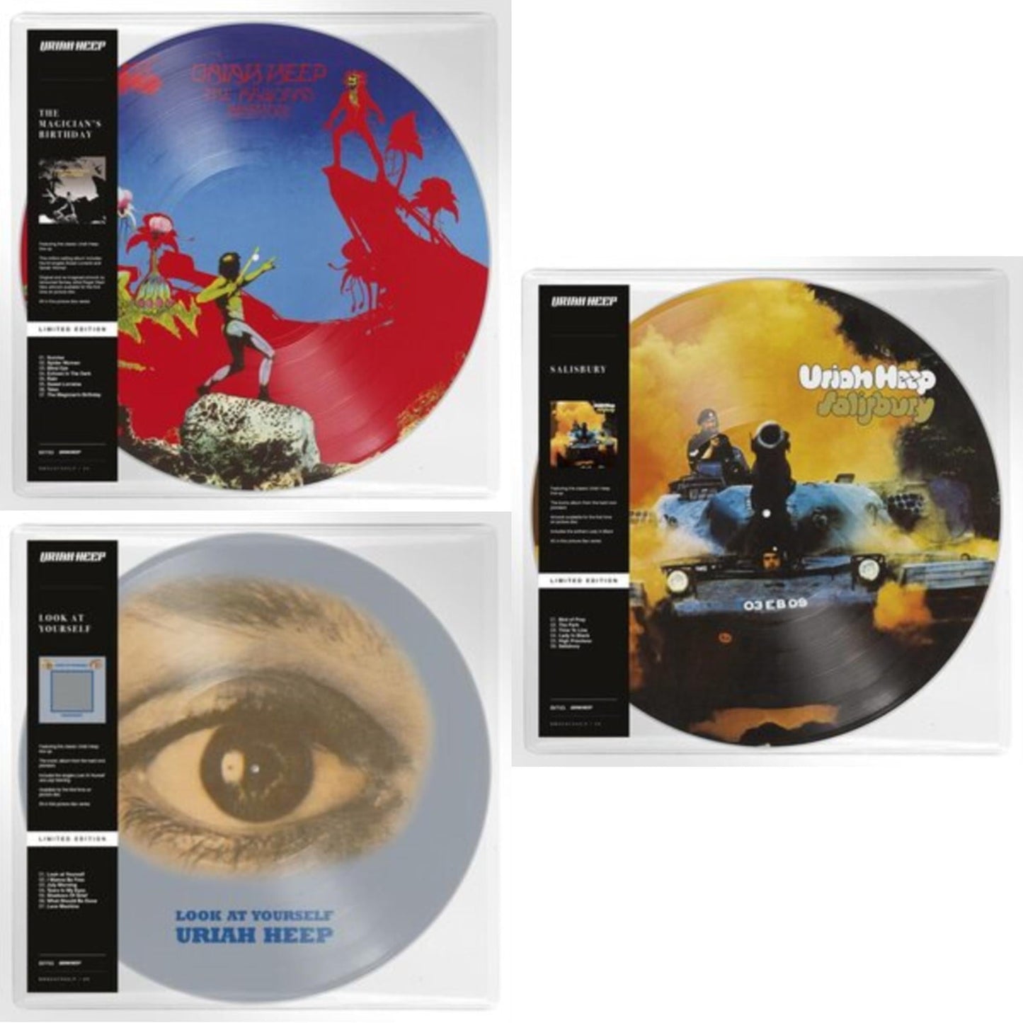 This is a 3 LP Vinyl SKU bundle.
1.This LP Vinyl is brand new.Format: LP VinylMusic Style: Hard RockThis item's title is: Magician's BirthdayArtist: Uriah HeepLabel: SANCTUARY RECORDSBarcode: 4050538689822Release Date: 2/25/2022
2.This LP Vinyl is brand new.