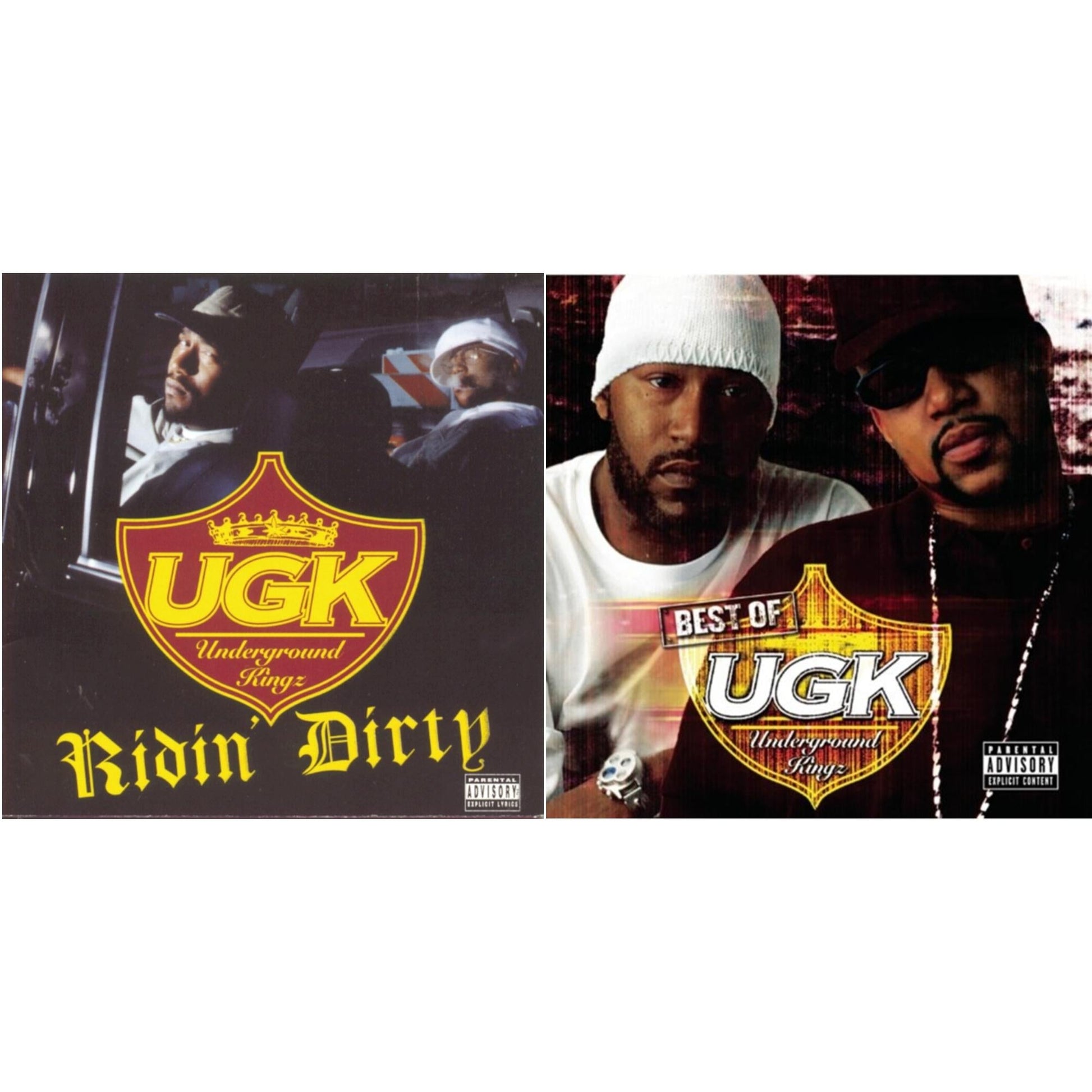 This is a 2 CD SKU bundle.
1.This CD is brand new.Format: CDMusic Style: GangstaThis item's title is: Ridin DirtyArtist: U.G.K. (Underground Kingz)Label: LEGACYBarcode: 012414158628Release Date: 7/30/1996
2.This CD is brand new.