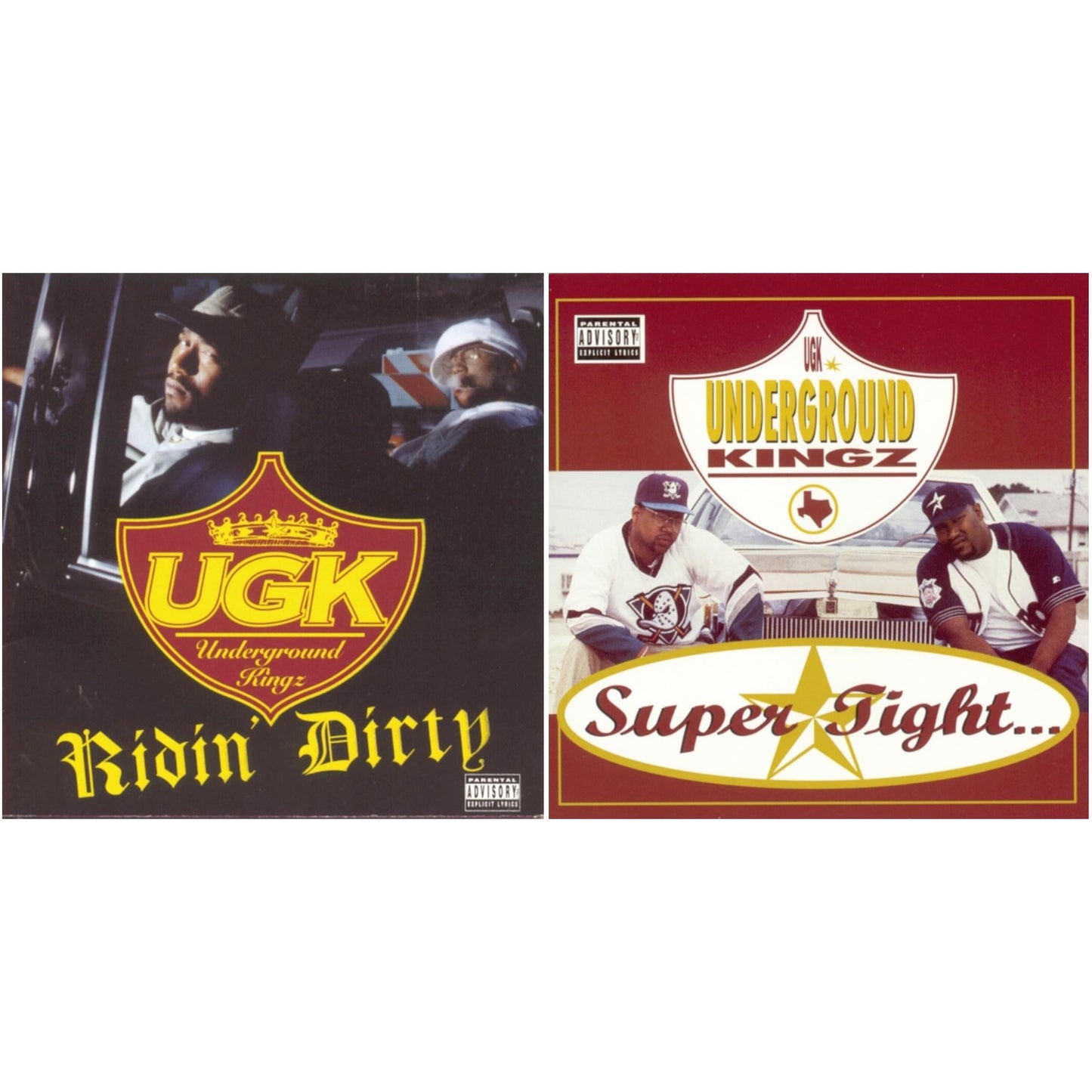 This is a 2 CD SKU bundle.
1.This CD is brand new.Format: CDMusic Style: GangstaThis item's title is: Ridin DirtyArtist: U.G.K. (Underground Kingz)Label: LEGACYBarcode: 012414158628Release Date: 7/30/1996
2.This CD is brand new.