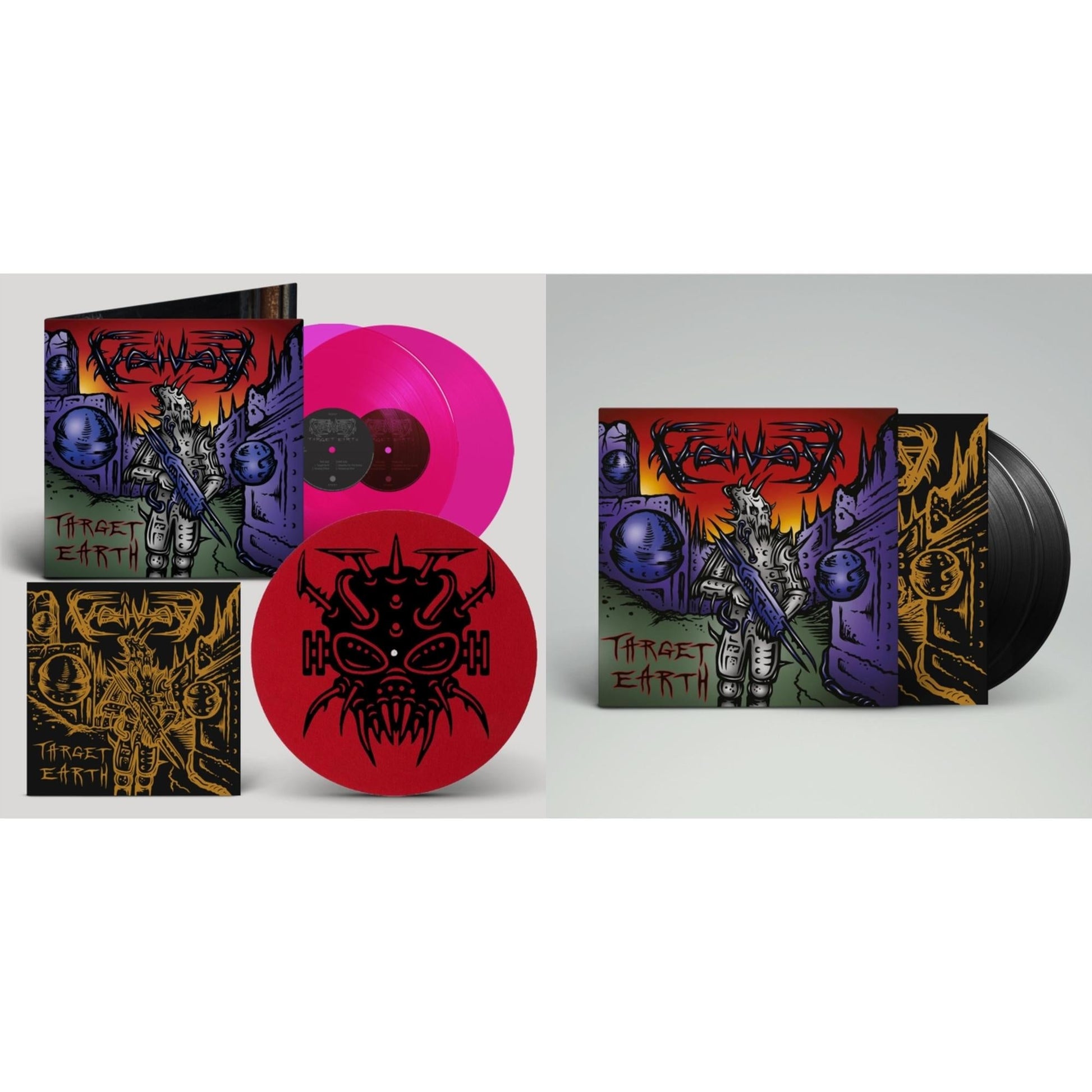 This is a 2 LP Vinyl SKU bundle.
1.This LP Vinyl is brand new.Format: LP VinylMusic Style: Prog RockThis item's title is: Target Earth (Magenta LP Vinyl)Artist: VoivodLabel: SVART RECORDSBarcode: 6430080233052Release Date: 8/18/2023
2.This LP Vinyl is brand new.