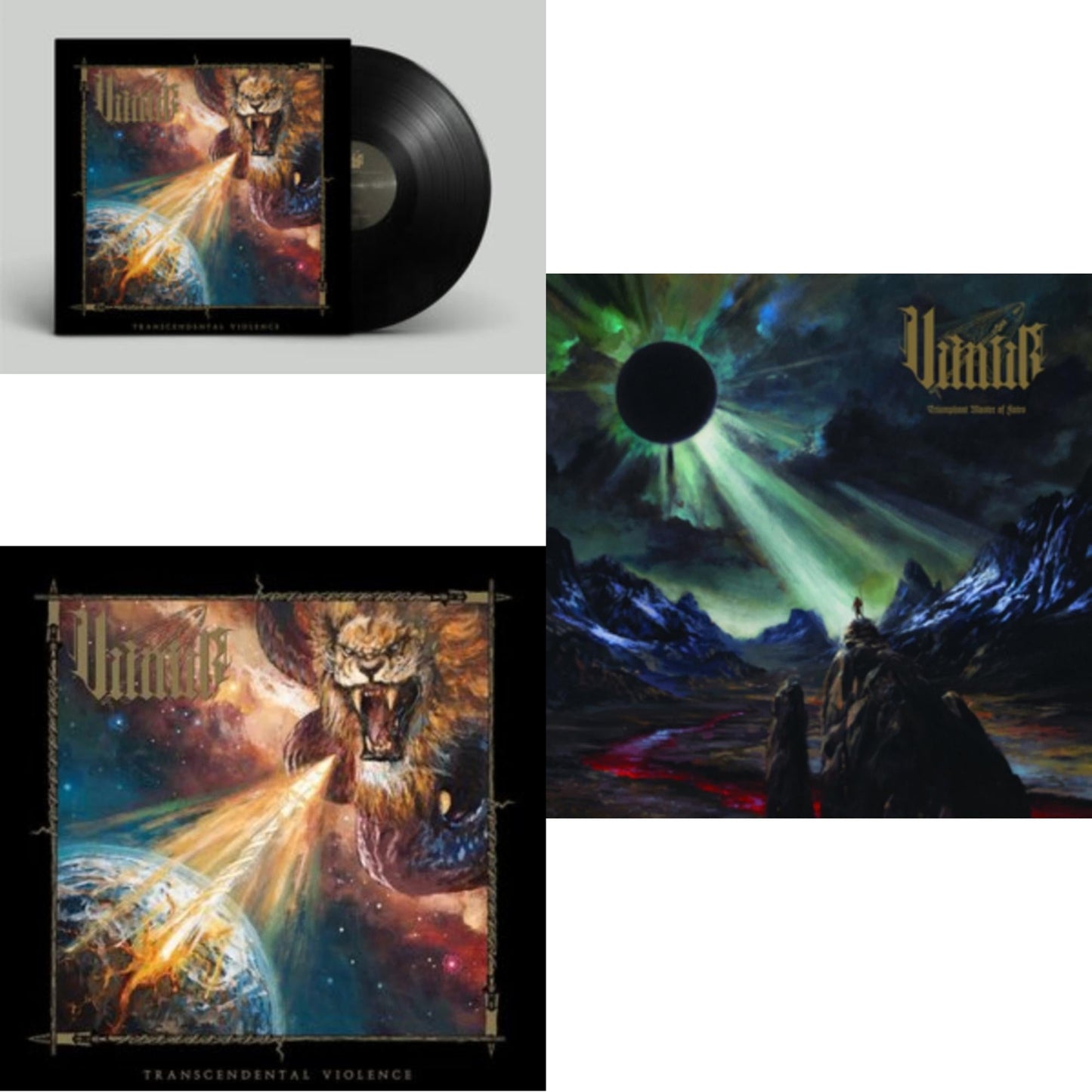 This is a 3 LP Vinyl SKU bundle.
1.This LP Vinyl is brand new.Format: LP VinylThis item's title is: Transcendental ViolenceArtist: VimurLabel: BORIS RECORDSBarcode: 738553512823Release Date: 4/1/2022
2.This LP Vinyl is brand new.