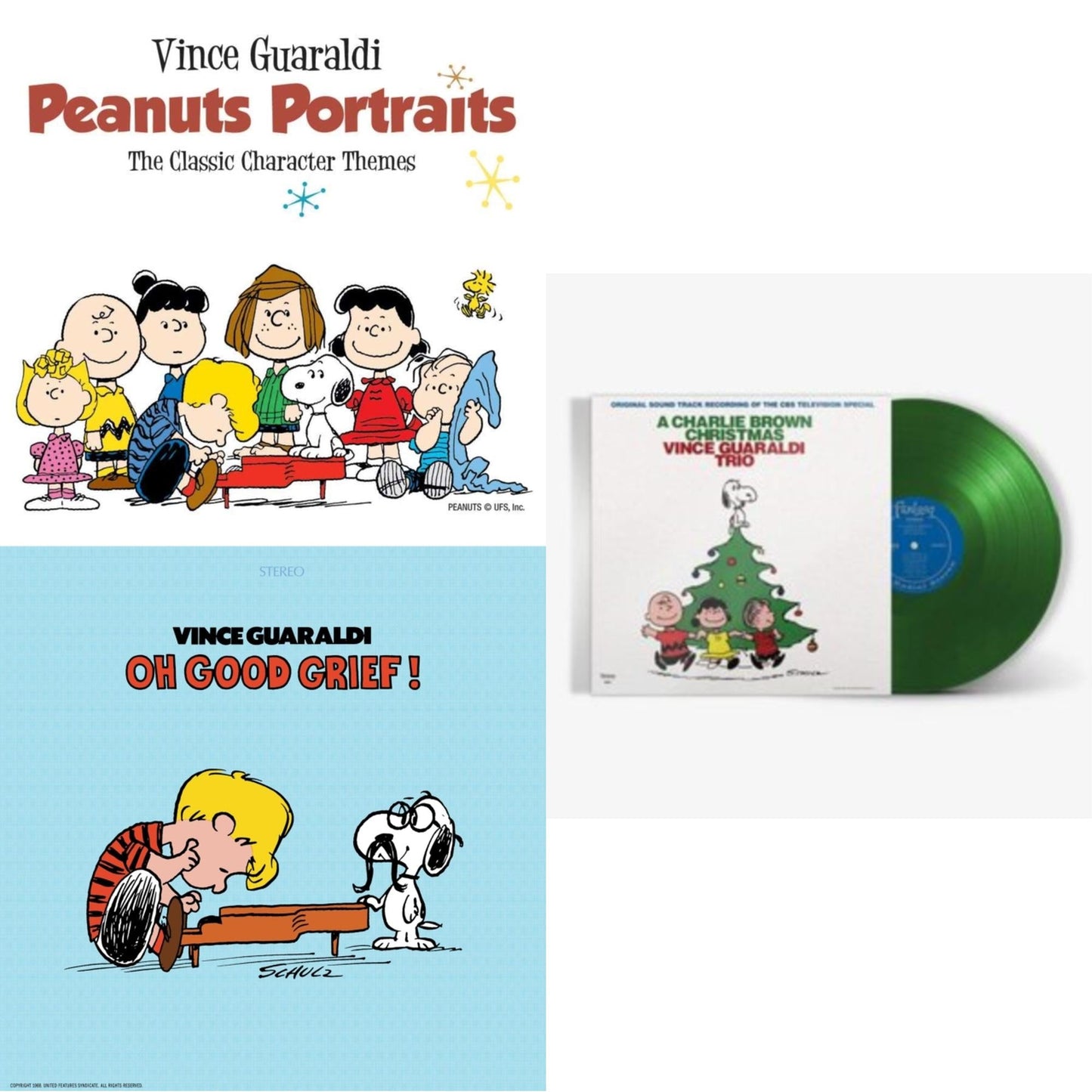 This is a 3 LP Vinyl SKU bundle.
1.This LP Vinyl is brand new.Format: LP VinylThis item's title is: Peanuts PortraitsArtist: Vince GuaraldiLabel: CRAFT RECORDINGSBarcode: 888072183926Release Date: 8/21/2020
2.This LP Vinyl is brand new.