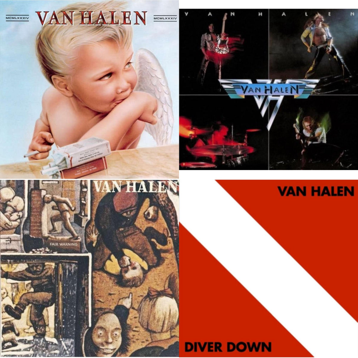 This is a 4 LP Vinyl SKU bundle.
1.This LP Vinyl is brand new.Format: LP VinylMusic Style: Hard RockThis item's title is: 1984Artist: Van HalenLabel: RHINO/WARNER BROS.Barcode: 081227955267Release Date: 3/30/2015
2.This LP Vinyl is brand new.