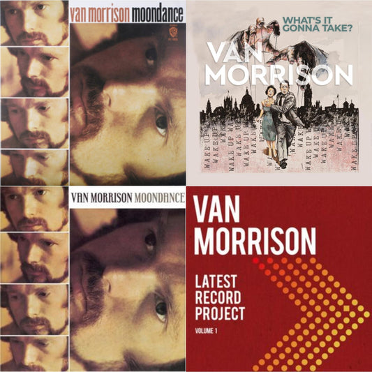 This is a 4 LP Vinyl SKU bundle.
1.This LP Vinyl is brand new.Format: LP VinylMusic Style: Rhythm & BluesThis item's title is: MoondanceArtist: Van MorrisonLabel: RHINO/WARNER BROS.Barcode: 081227990701Release Date: 12/30/2008
2.This LP Vinyl is brand new.