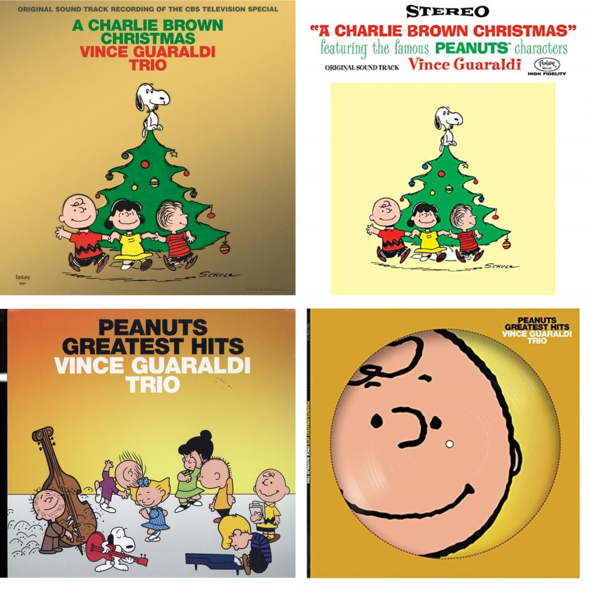 This is a 4 LP Vinyl SKU bundle.
1.This LP Vinyl is brand new.Format: LP VinylMusic Style: Cool JazzThis item's title is: Charlie Brown Christmas (180G)Artist: Vince Trio GuaraldiLabel: CRAFT RECORDINGSBarcode: 888072035485Release Date: 11/17/2017
2.This LP Vinyl is brand new.