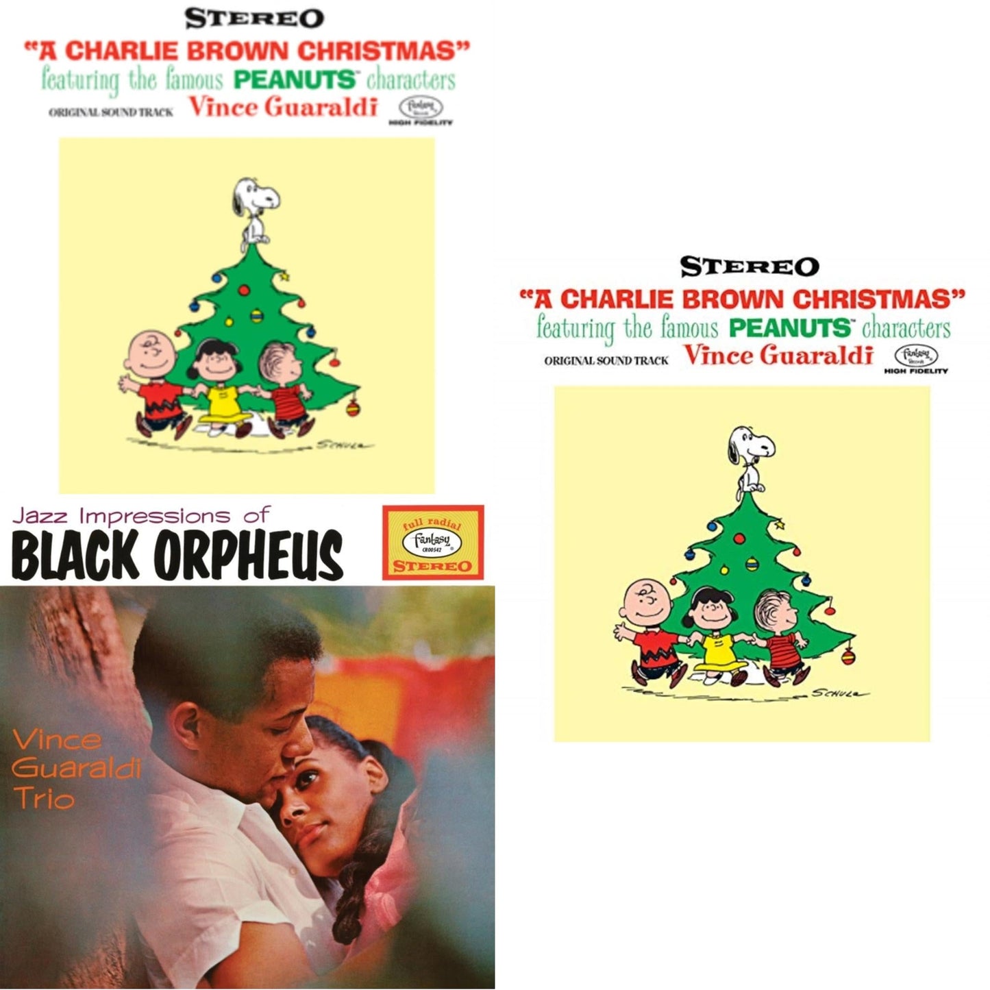 This is a 3 LP Vinyl SKU bundle.
1.This LP Vinyl is brand new.Format: LP VinylMusic Style: SoundtrackThis item's title is: Charlie Brown Christmas (Deluxe Edition/2LP)Artist: Vince Trio GuaraldiLabel: CRAFT RECORDINGSBarcode: 888072245273Release Date: 10/14/2022
2.