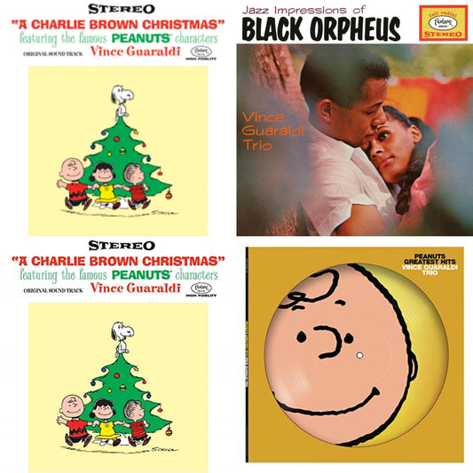 This is a 4 LP Vinyl SKU bundle.
1.This LP Vinyl is brand new.Format: LP VinylMusic Style: SoundtrackThis item's title is: Charlie Brown Christmas (Deluxe Edition/2LP)Artist: Vince Trio GuaraldiLabel: CRAFT RECORDINGSBarcode: 888072245273Release Date: 10/14/2022
2.