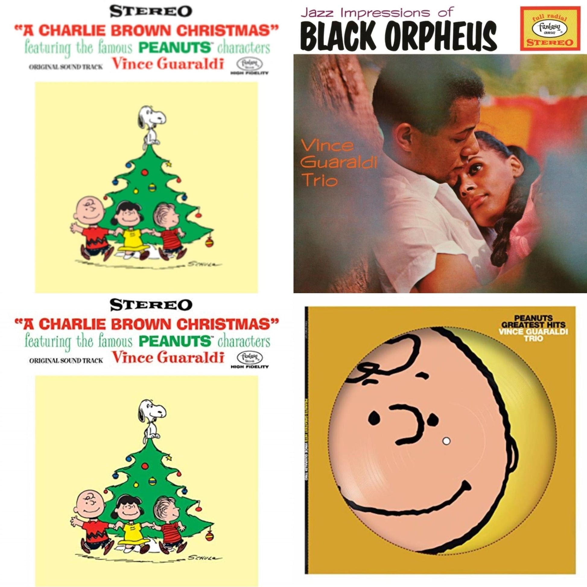 This is a 4 LP Vinyl SKU bundle.
1.This LP Vinyl is brand new.Format: LP VinylMusic Style: SoundtrackThis item's title is: Charlie Brown Christmas (Deluxe Edition/2LP)Artist: Vince Trio GuaraldiLabel: CRAFT RECORDINGSBarcode: 888072245273Release Date: 10/14/2022
2.