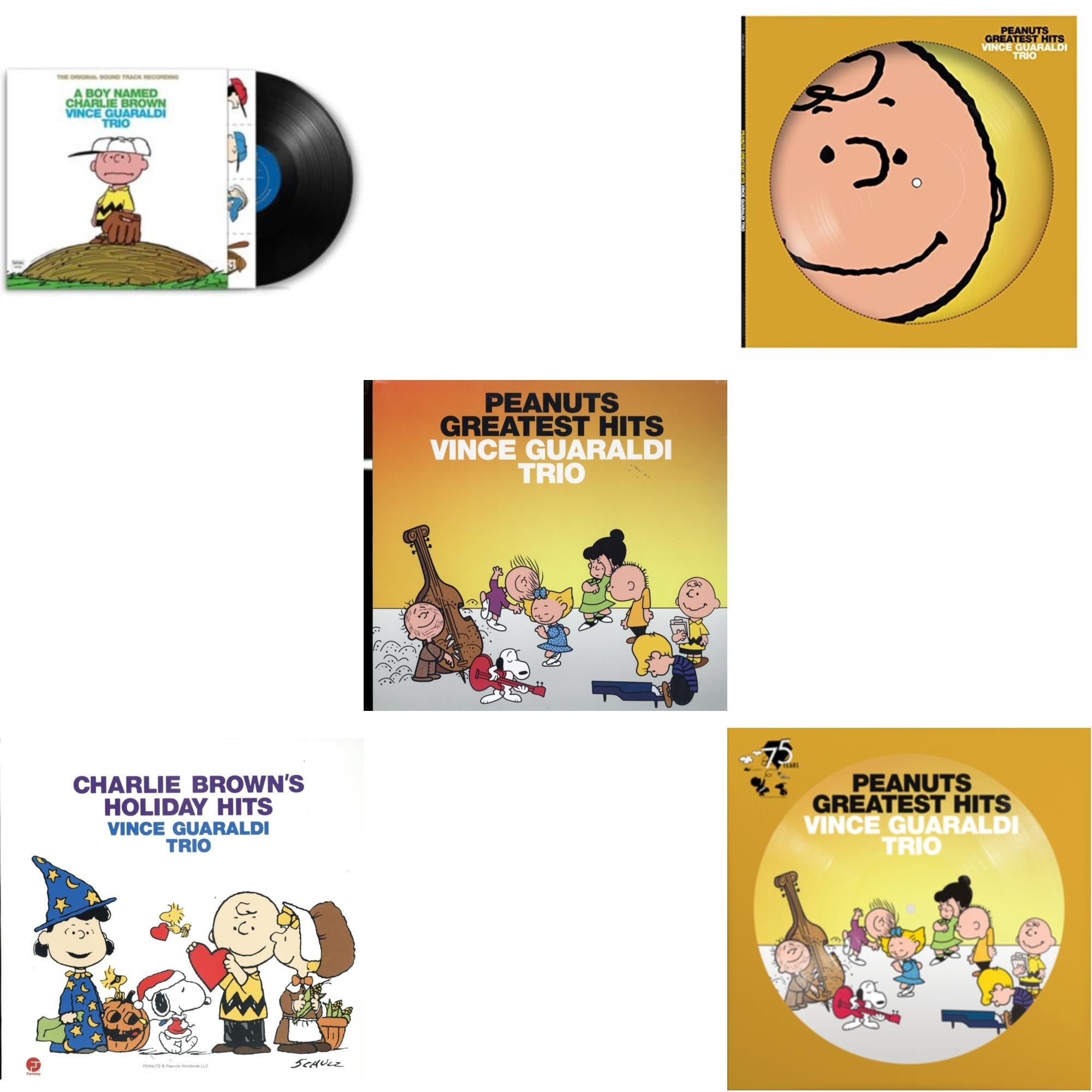 Boy Named Charlie Brown & Charlie Brown's Holiday Hits & Peanuts Greatest Hits & Peanuts Greatest Hits (Picdisc) & Peanuts Greatest Hits (75Th Anniversary) (Picture Disc)